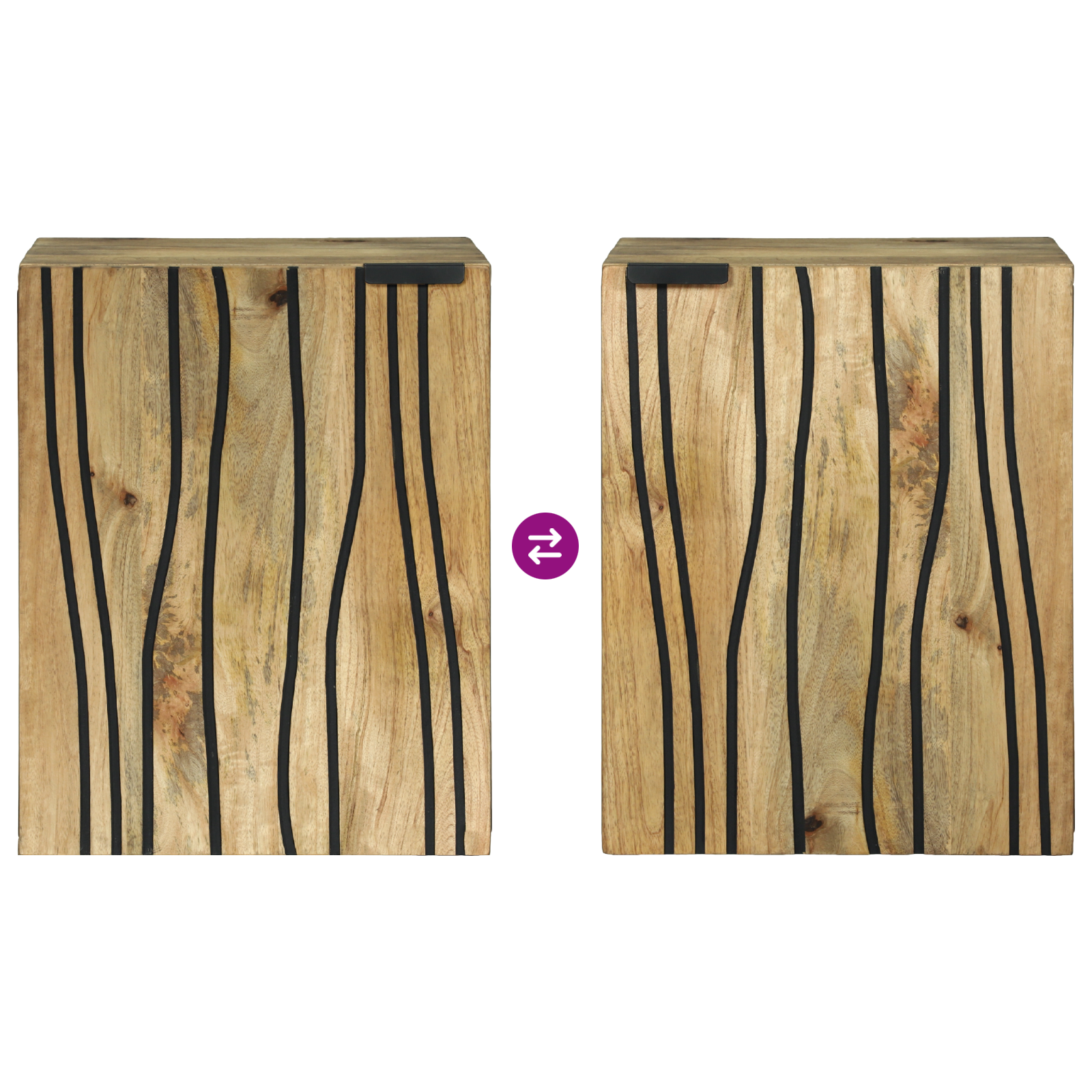 Bathroom Wall Cabinet 38x33.5x48 cm Solid Wood Mango & Engineered Wood - Image 9