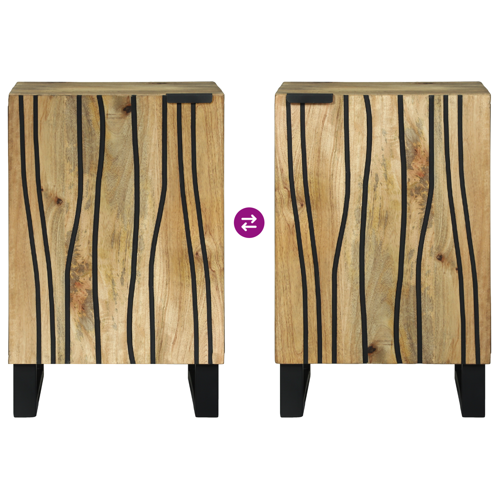 Bathroom Cabinet 38x33.5x58 cm Solid Wood Mango & Engineered Wood - Image 6