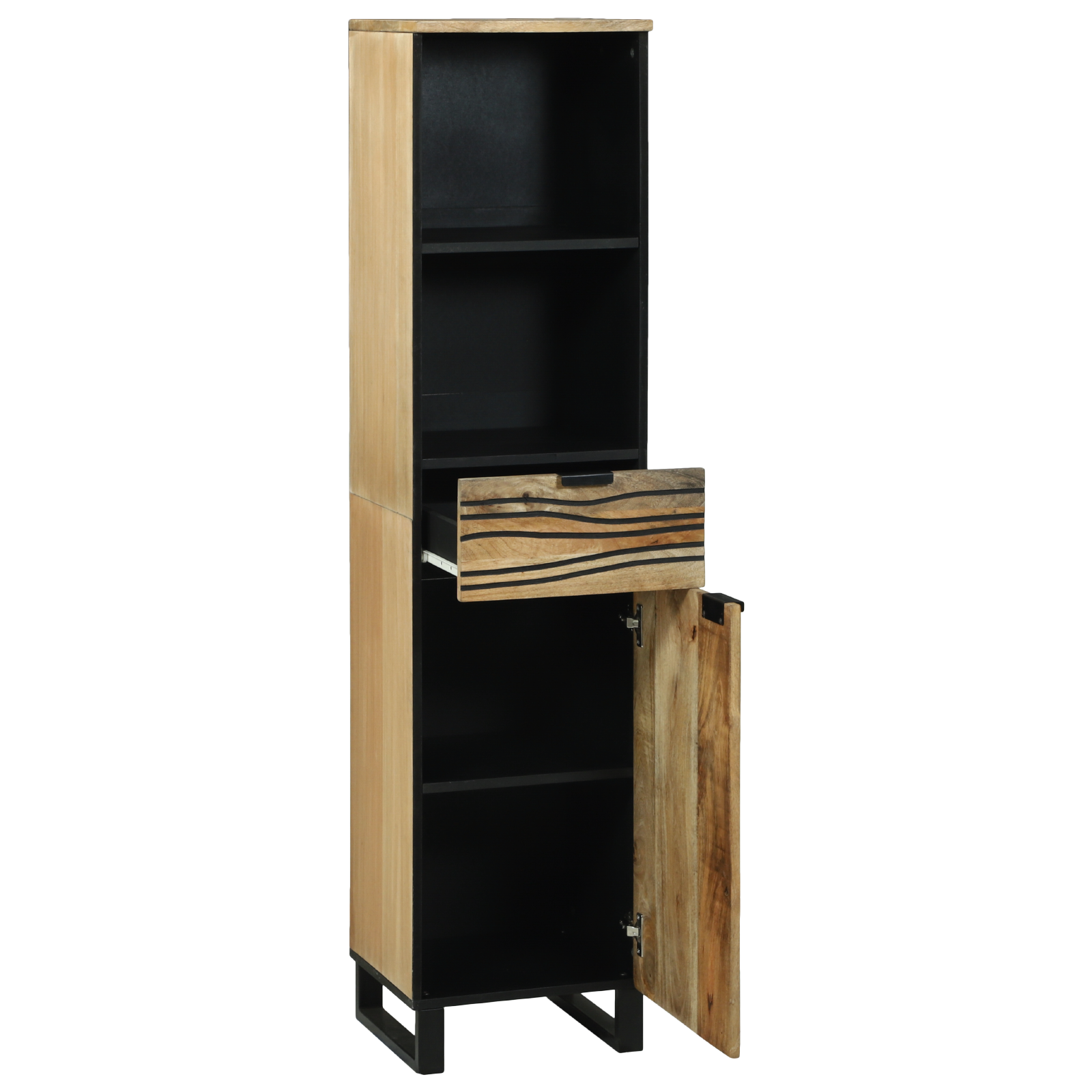 Bathroom Cabinet 38x33.5x160 cm Solid Wood Mango - Image 2