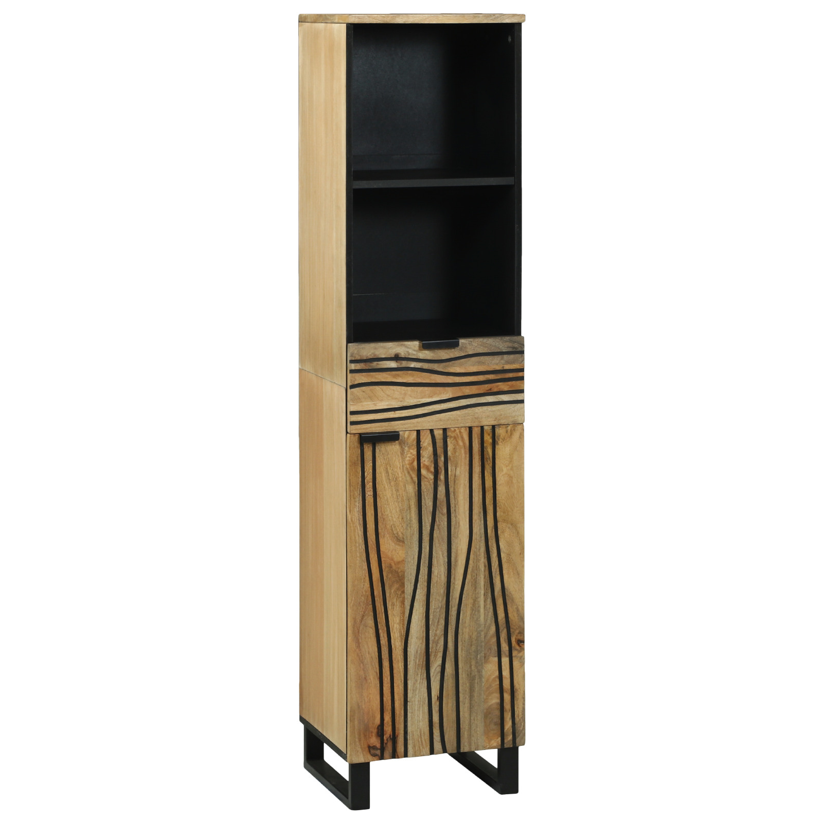 Badkamerkast 38×33,5×160 cm van Massief Mango Hout