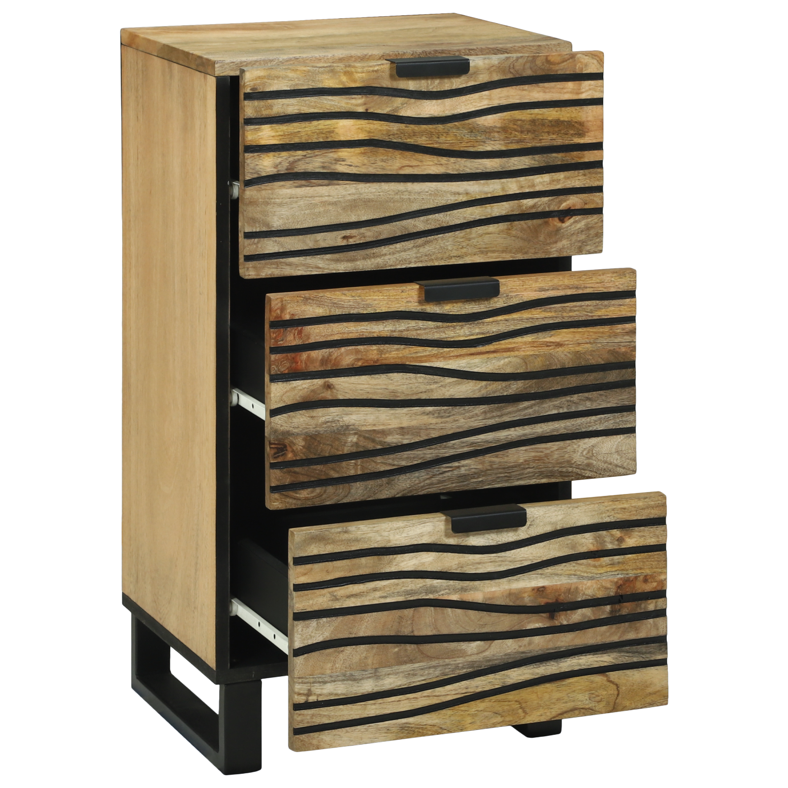 Sideboard 40x33.5x75 cm Solid Wood Mango and Engineered Wood - Image 2