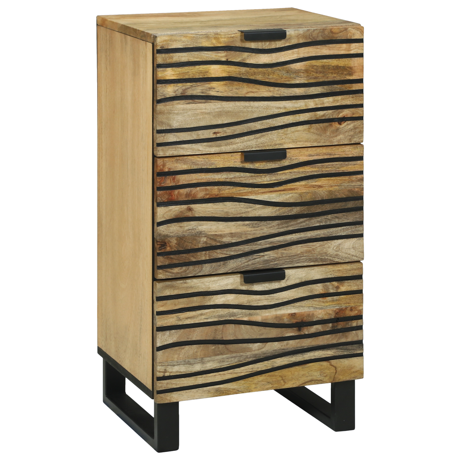 Dressoir 40×33,5×75 cm Massief Mangohout en Geengineerd Hout