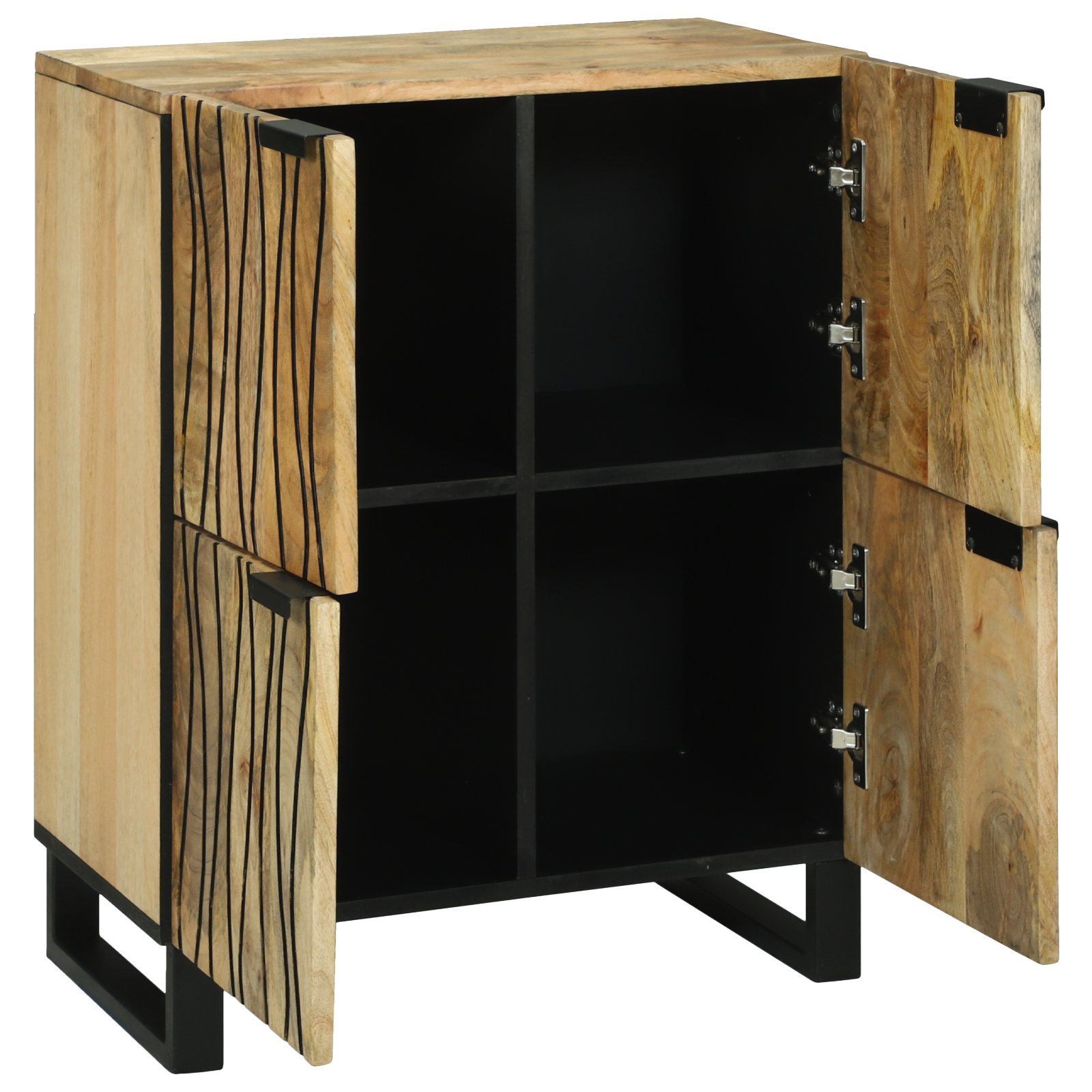 Sideboard 60x33.5x75 cm Solid Wood Mango and Engineered Wood - Image 2