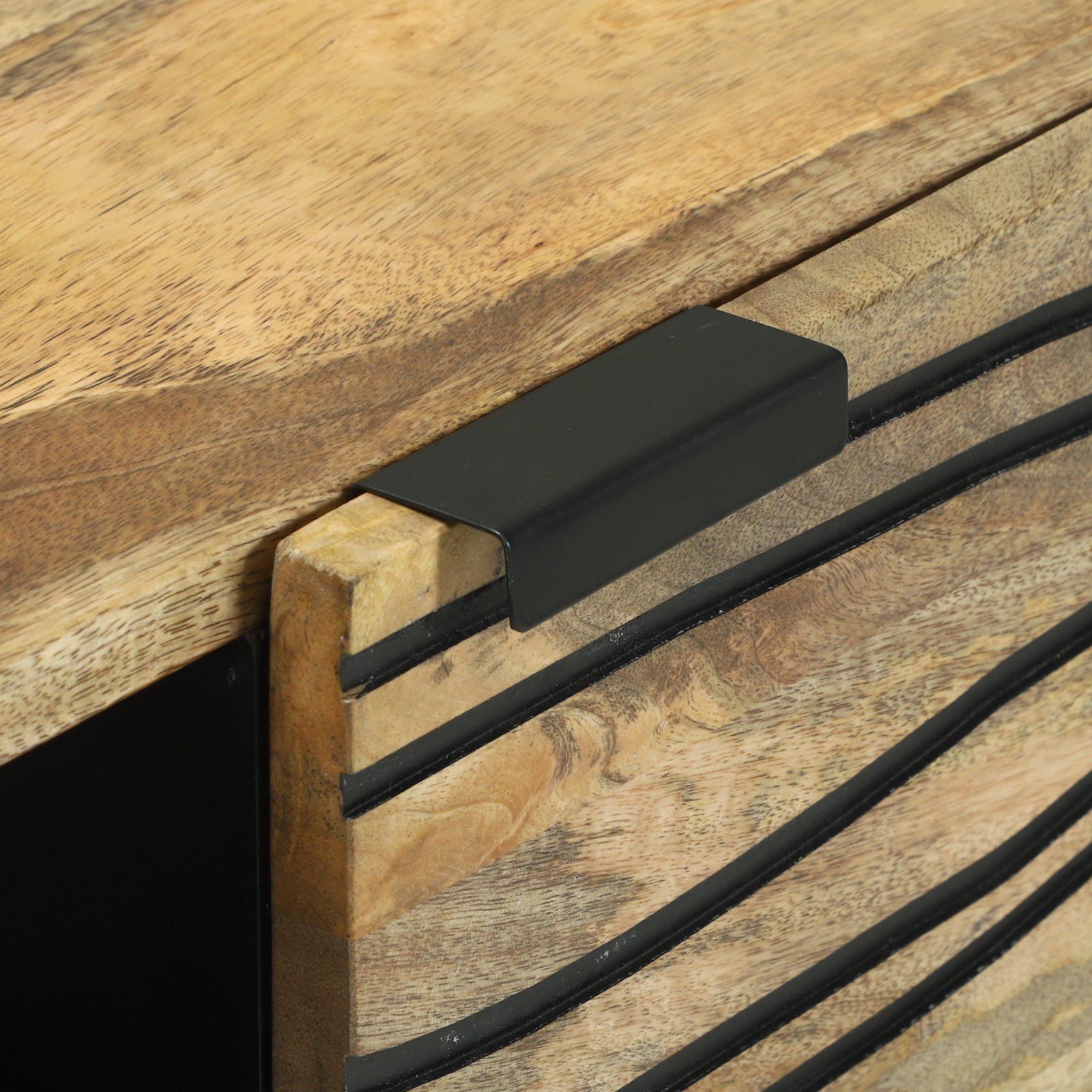 Sideboard 80x33.5x75 cm Solid Wood Mango - Image 7