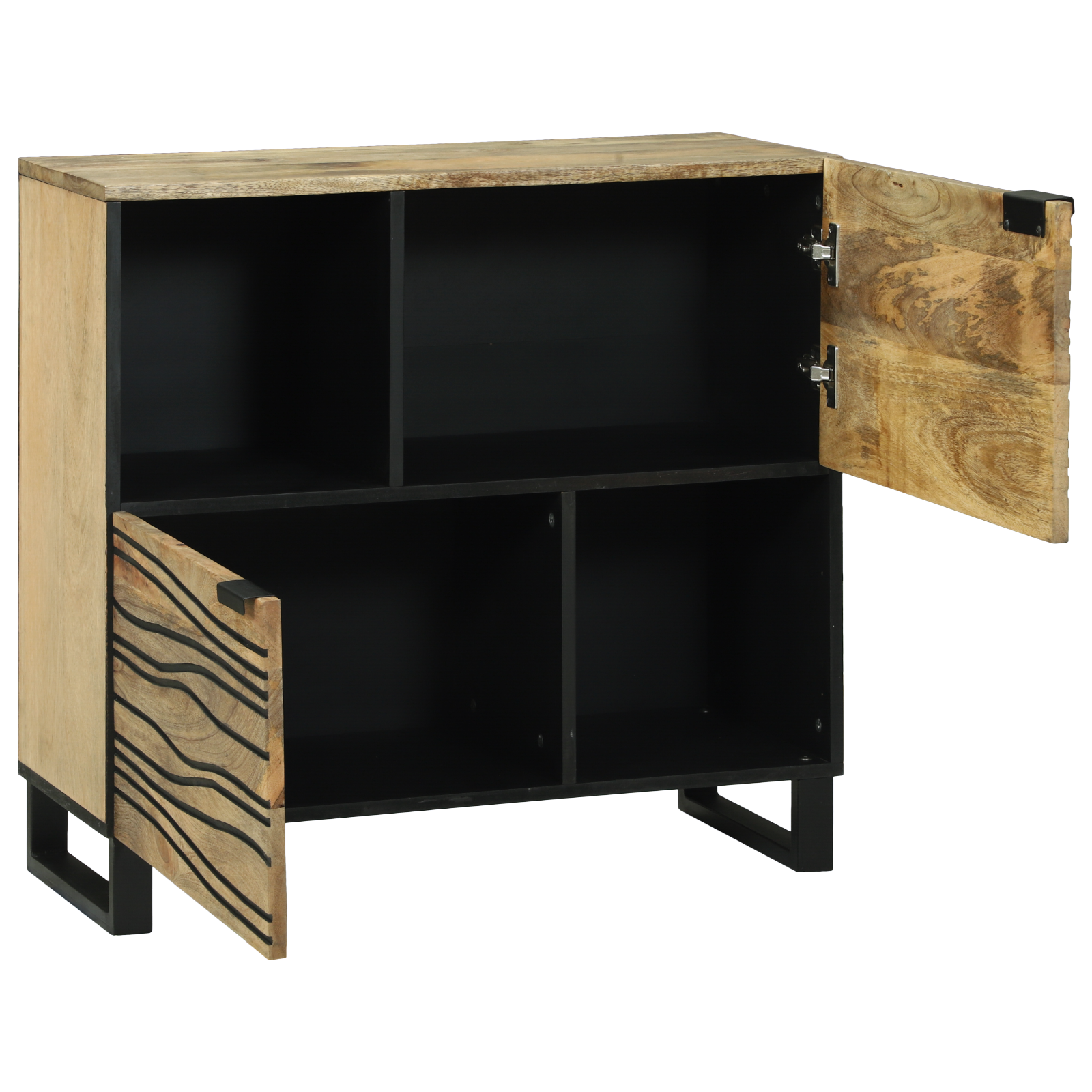 Sideboard 80x33.5x75 cm Solid Wood Mango - Image 2
