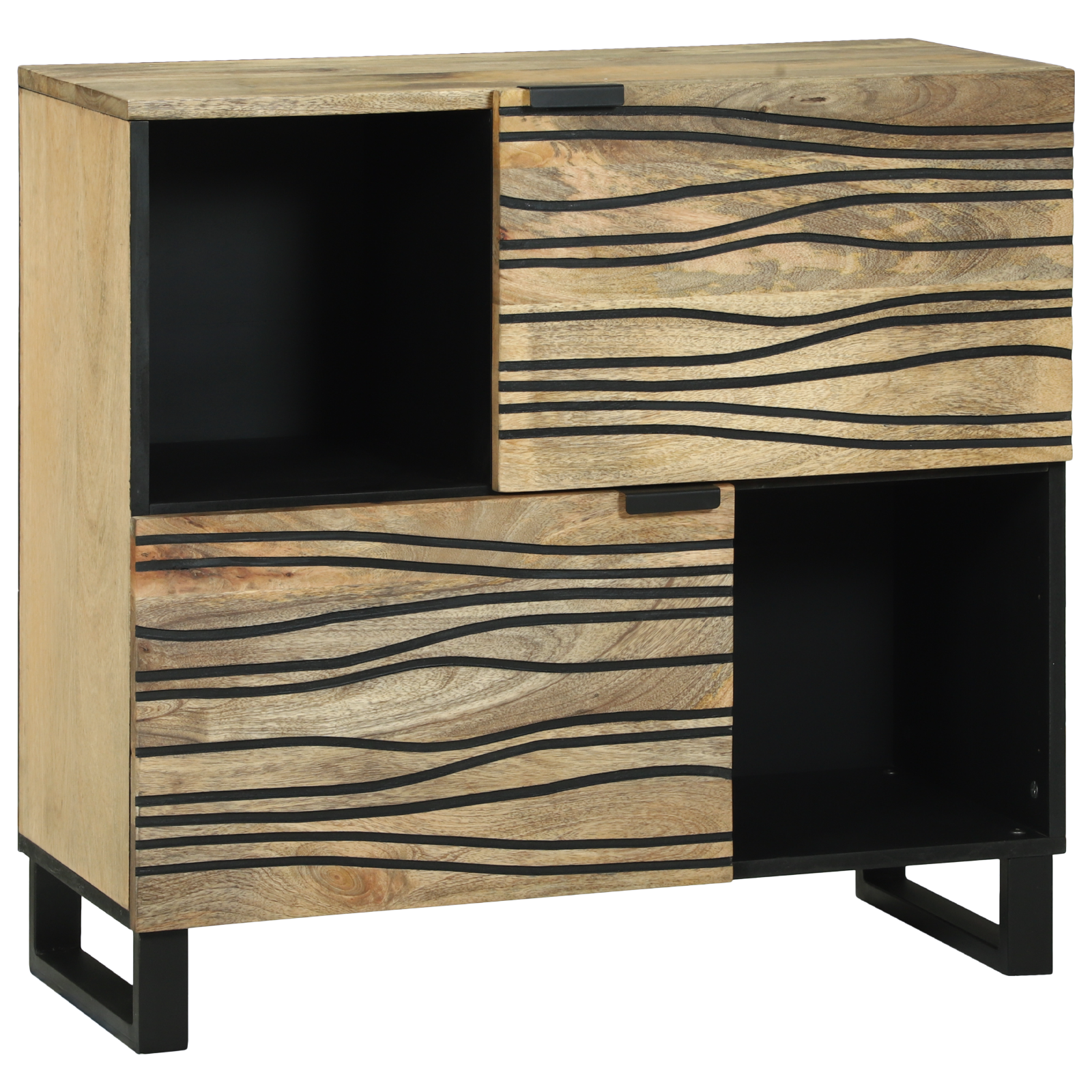Dressoir 80×33,5×75 cm Massief Mango Hout