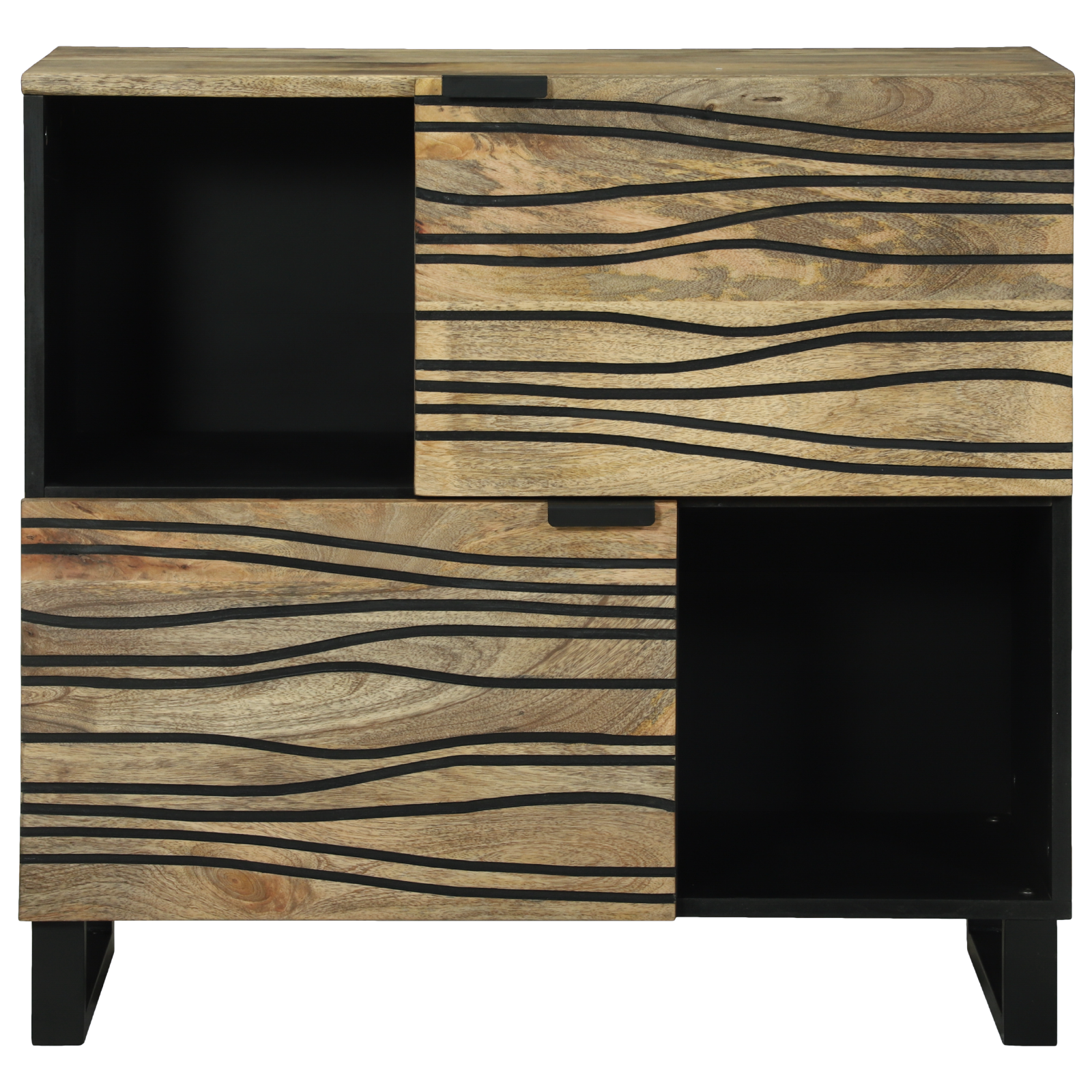 Sideboard 80x33.5x75 cm Solid Wood Mango - Image 3