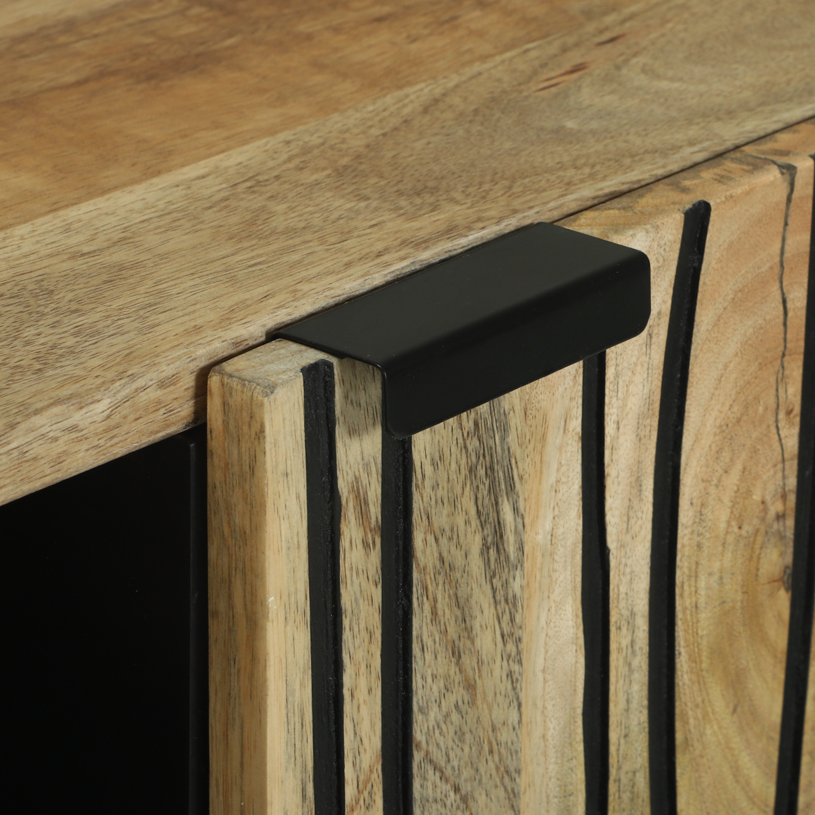 Sideboard 90x33.5x75 cm Solid Wood Mango - Image 7