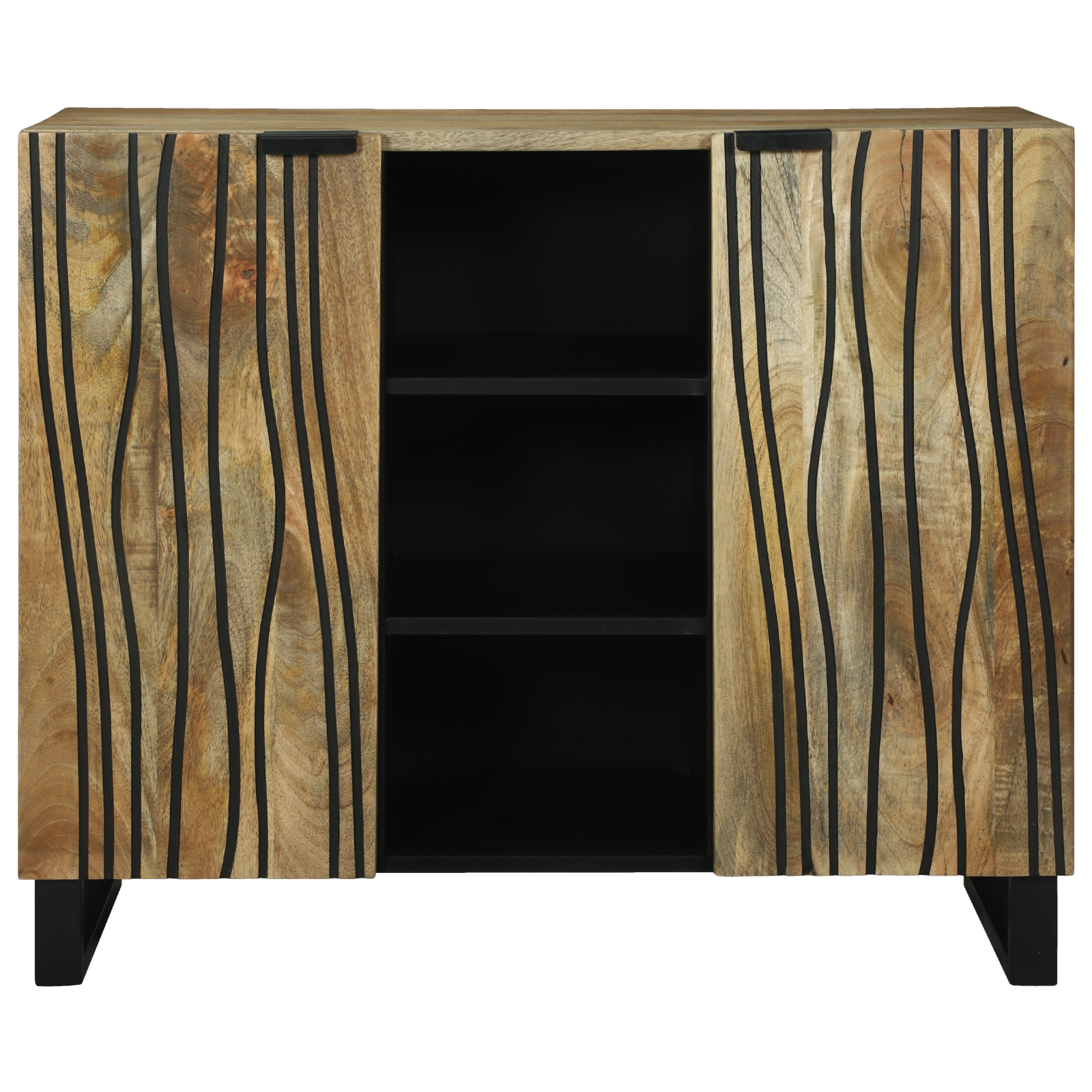 Sideboard 90x33.5x75 cm Solid Wood Mango - Image 3