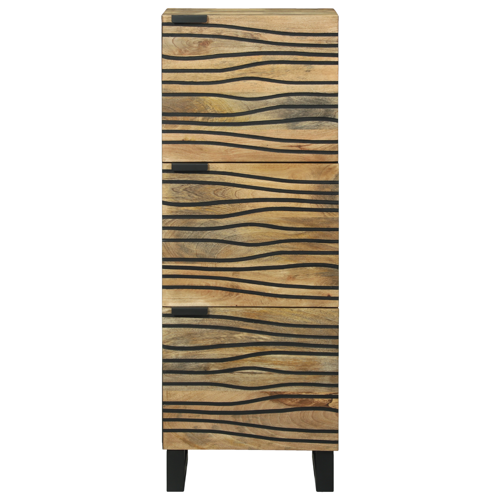 Highboard 40x33.5x110 cm Solid Wood Mango - Image 3