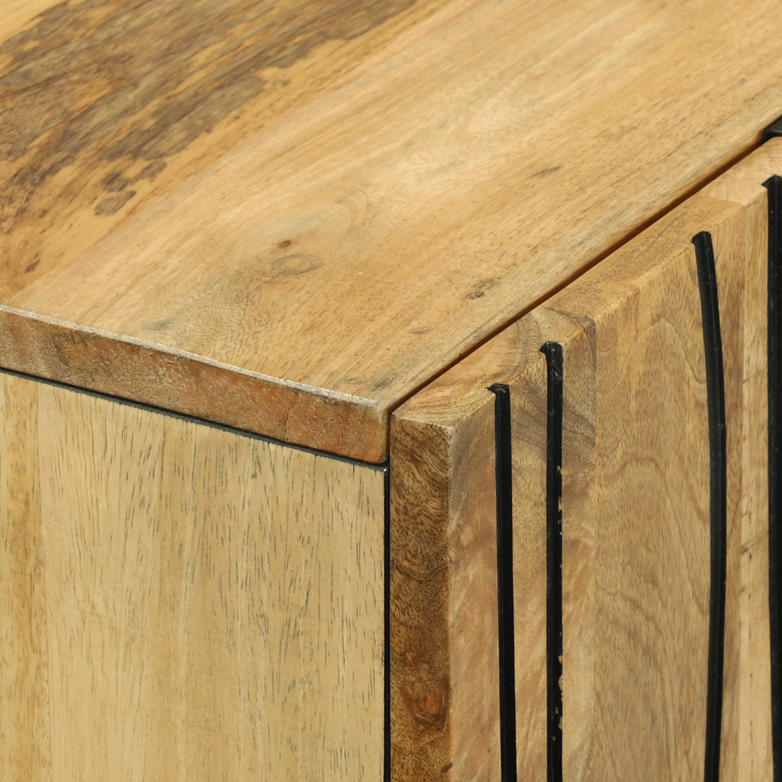 Highboard 60x33.5x100 cm Solid Wood Mango - Image 6