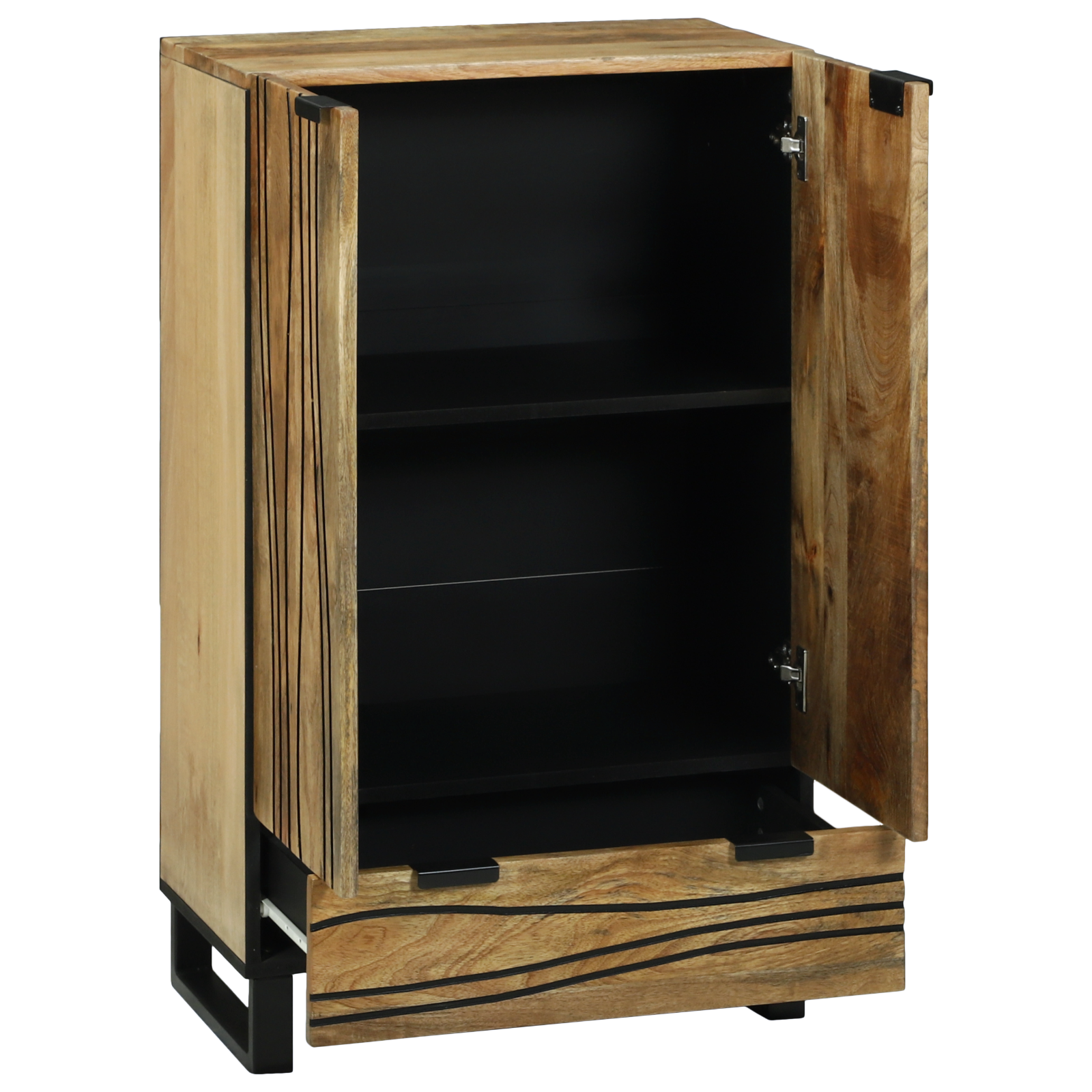 Highboard 60x33.5x100 cm Solid Wood Mango - Image 2