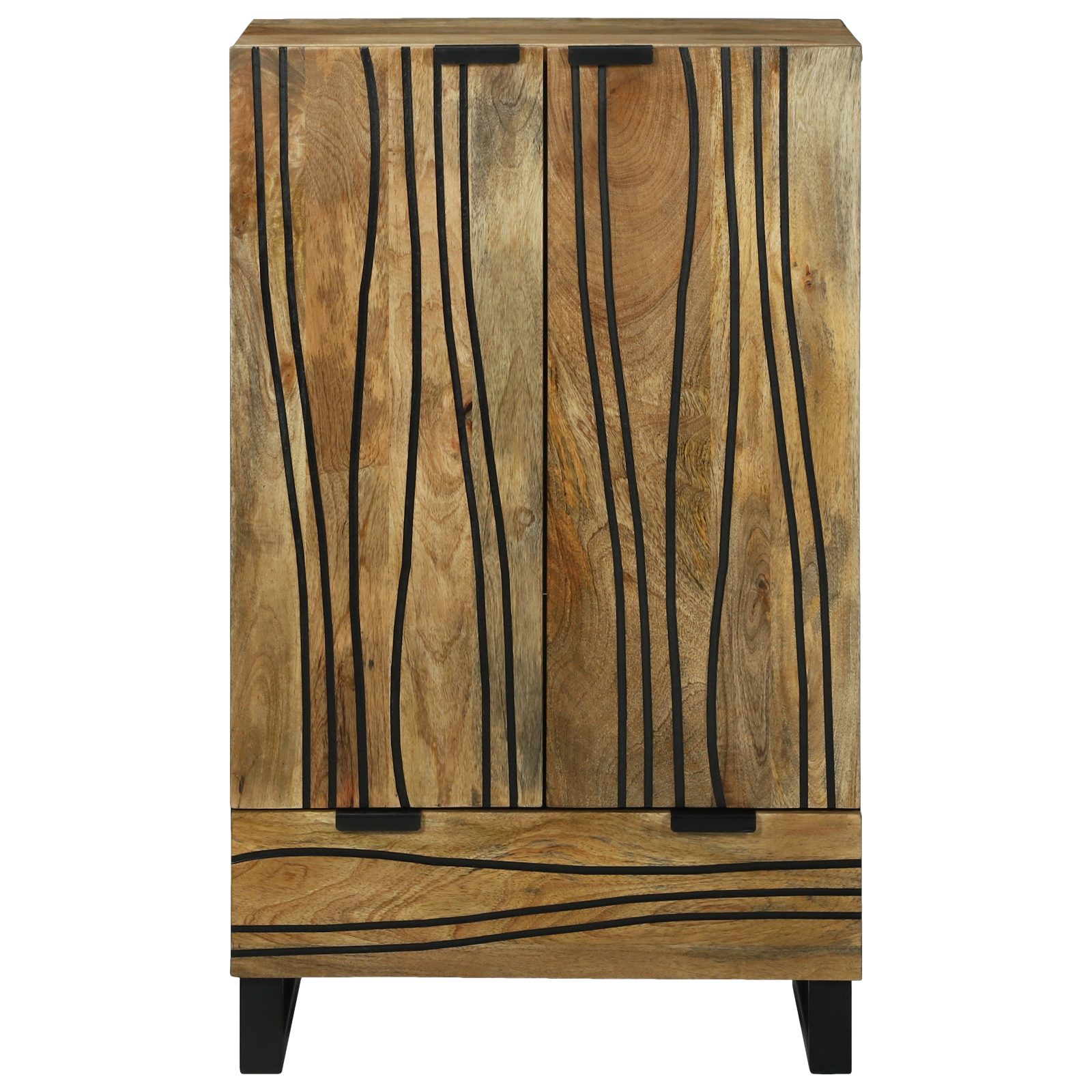 Highboard 60x33.5x100 cm Solid Wood Mango - Image 3