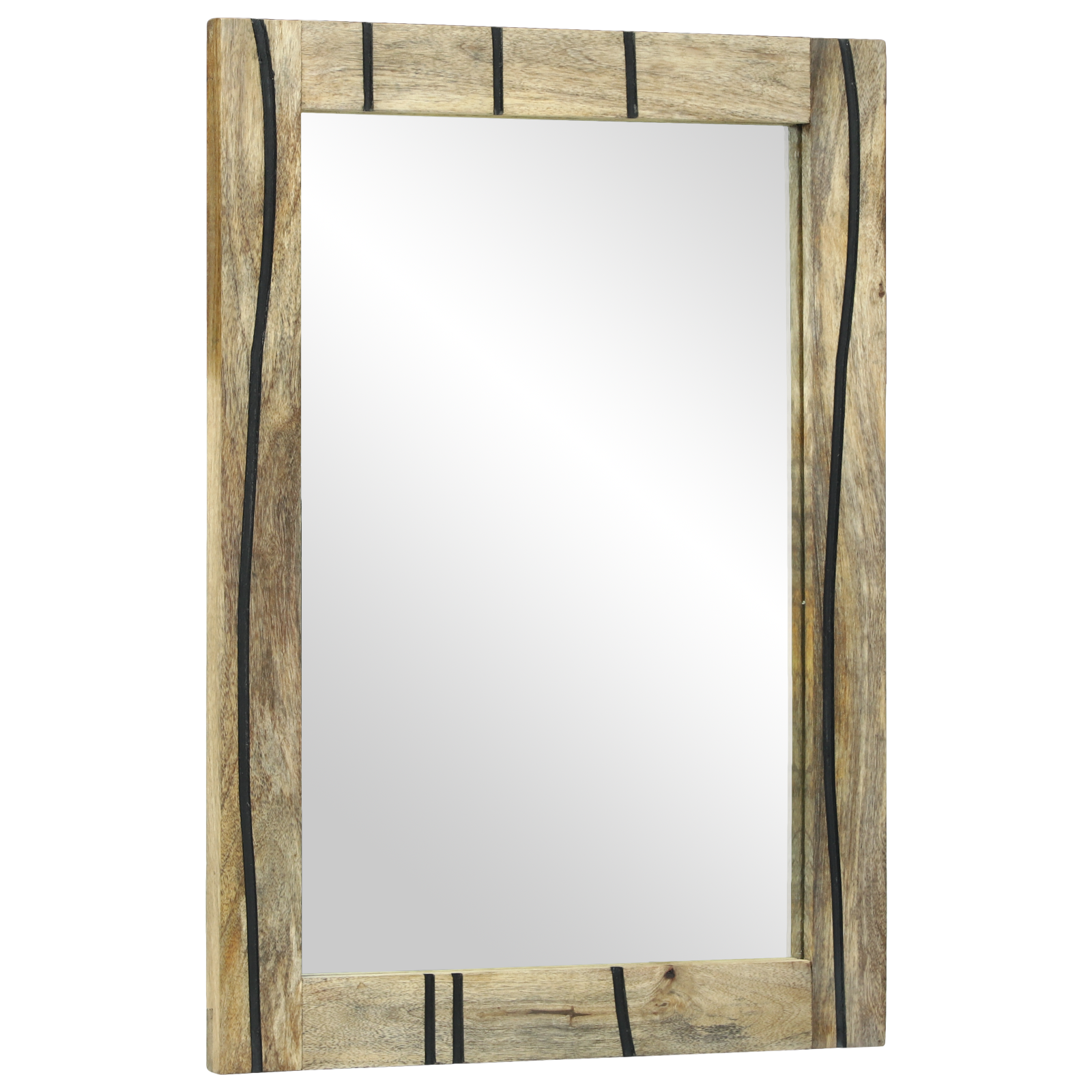 Badkamerspiegel 50x70x30 cm Massief Mango Hout