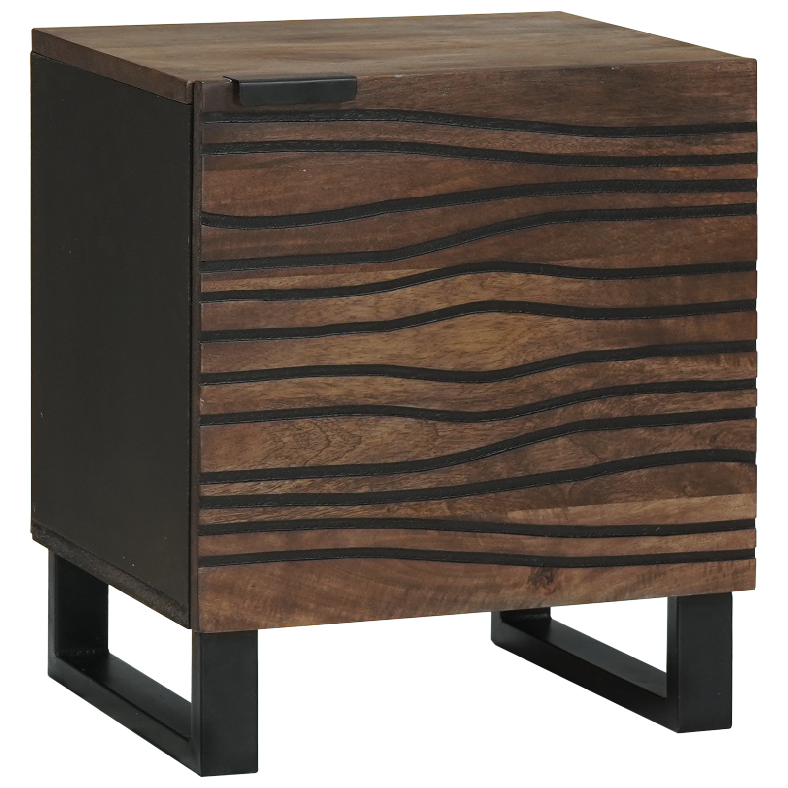 Nachtkastje 40×33,5×46 cm van Massief Mango Hout