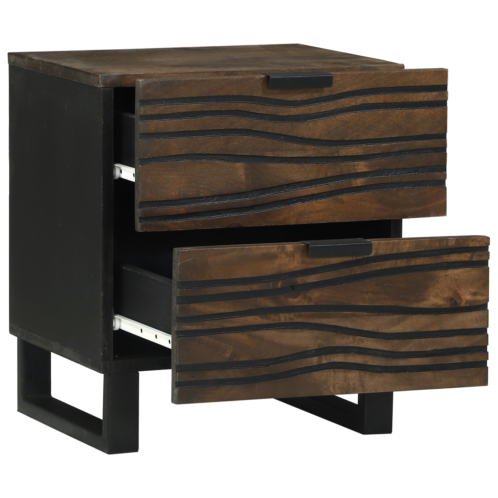 Bedside Cabinets 2 pcs 40x33.5x46 cm Solid Wood Mango - Image 2