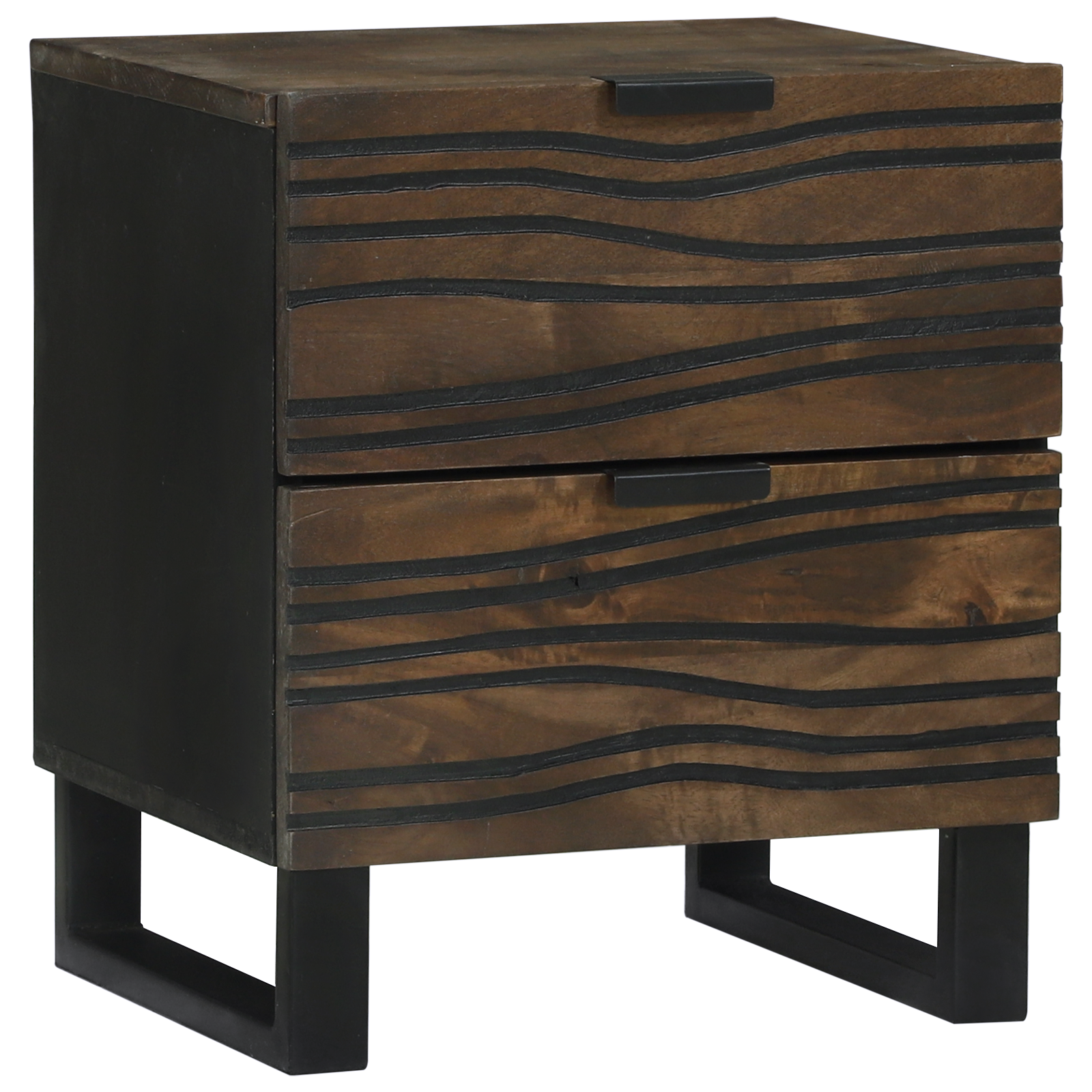 Bedside Cabinets 2 pcs 40x33.5x46 cm Solid Wood Mango - Image 4