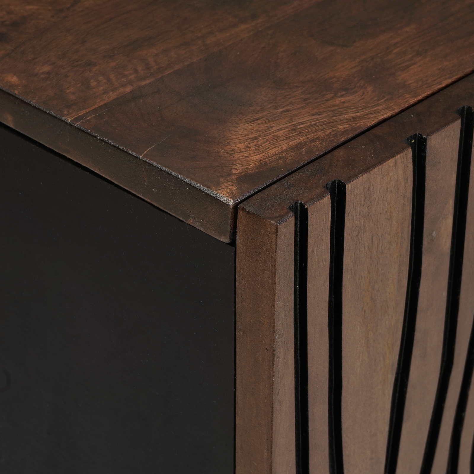 televizoriaus spintelė 105x33.5x46 cm Kieto medžio mangas - Image 7