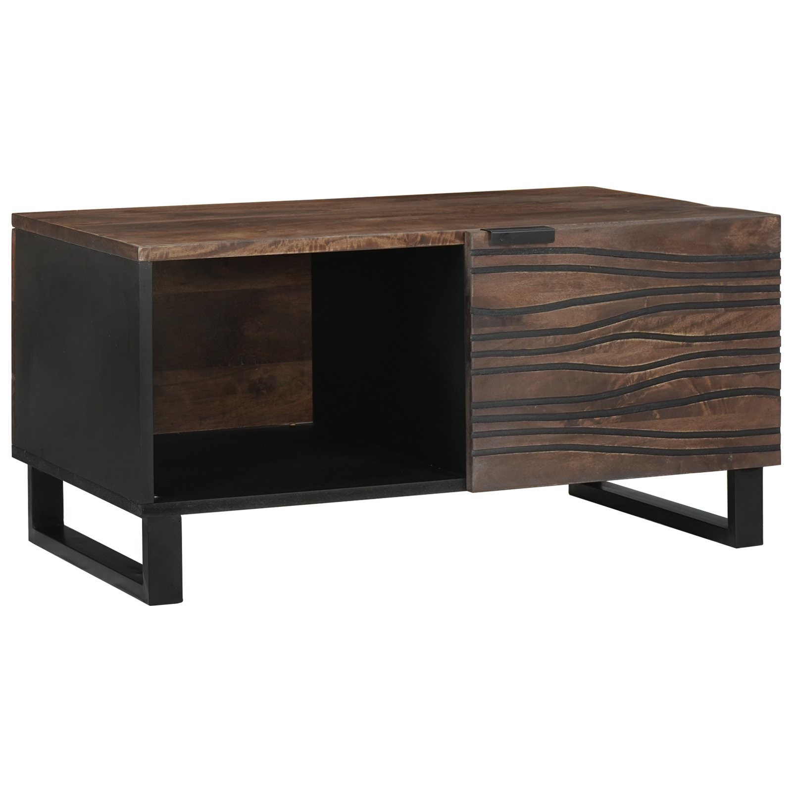 Salontafel 80x50x40 cm van Massief Mangohout & Geengineerd Hout