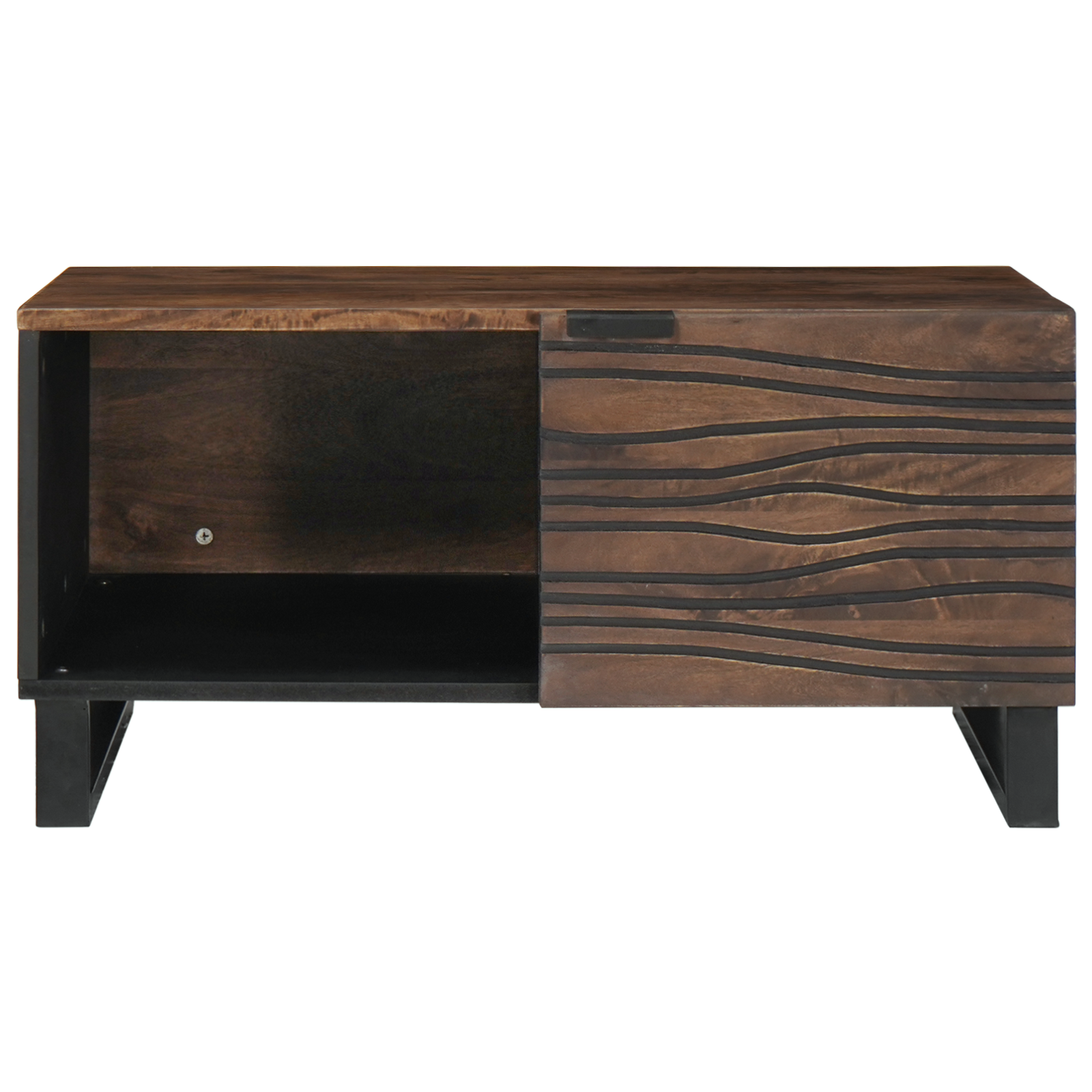 Coffee Table 80x50x40 cm Solid Wood Mango & Engineered Wood - Image 3