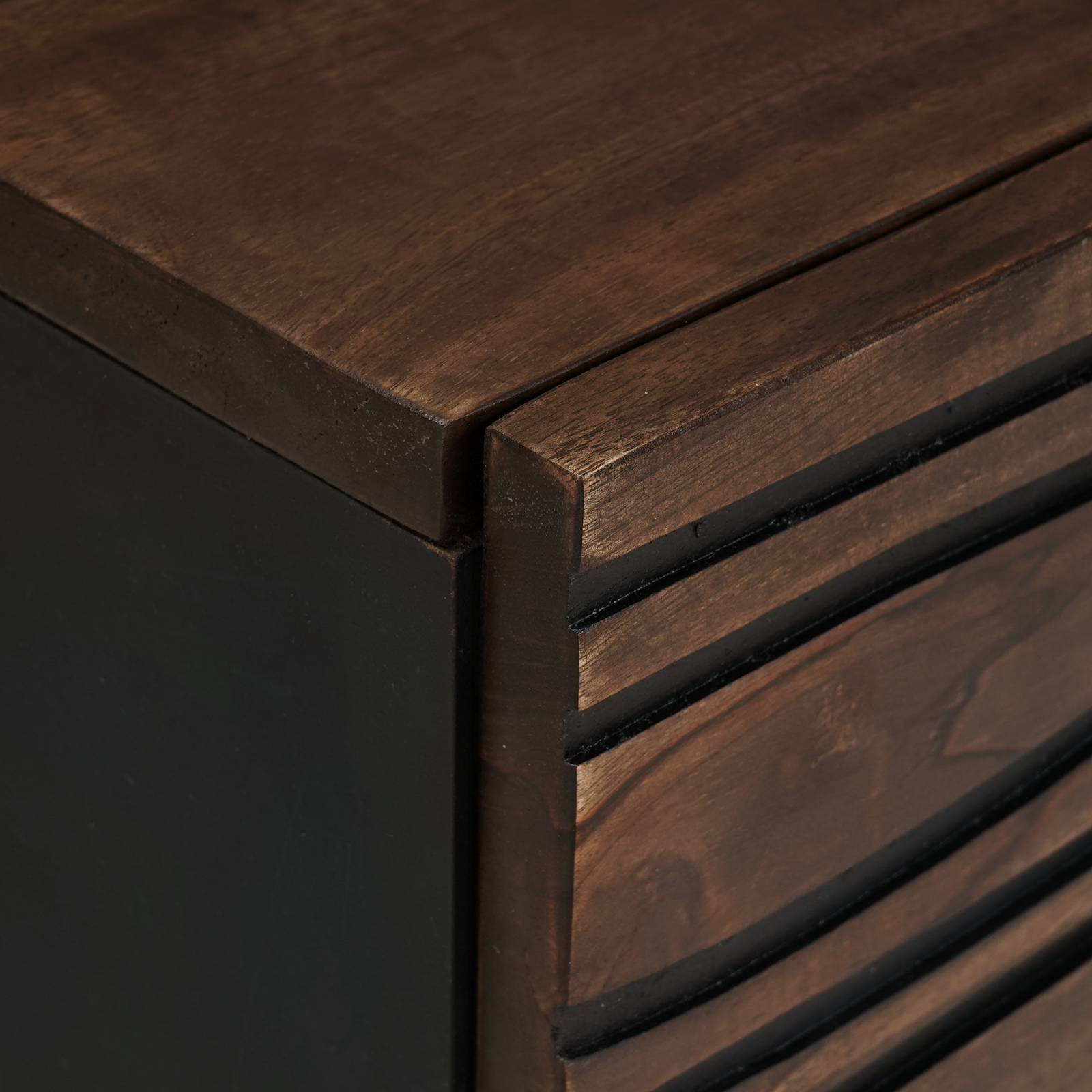 Coffee Table 80x50x40 cm Solid Wood and Engineered Wood - Image 6