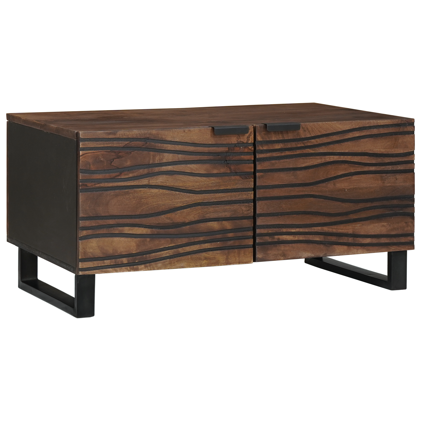 Salontafel 80x50x40 cm Massief Hout en Geengineerd Hout