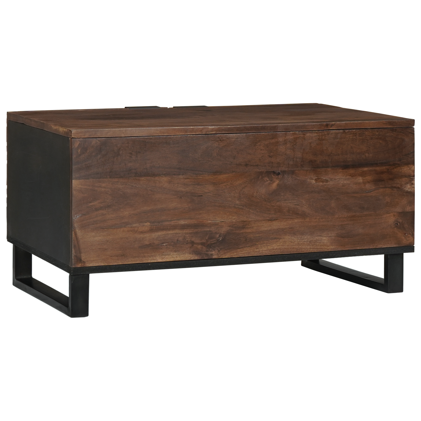 Coffee Table 80x50x40 cm Solid Wood and Engineered Wood - Image 5