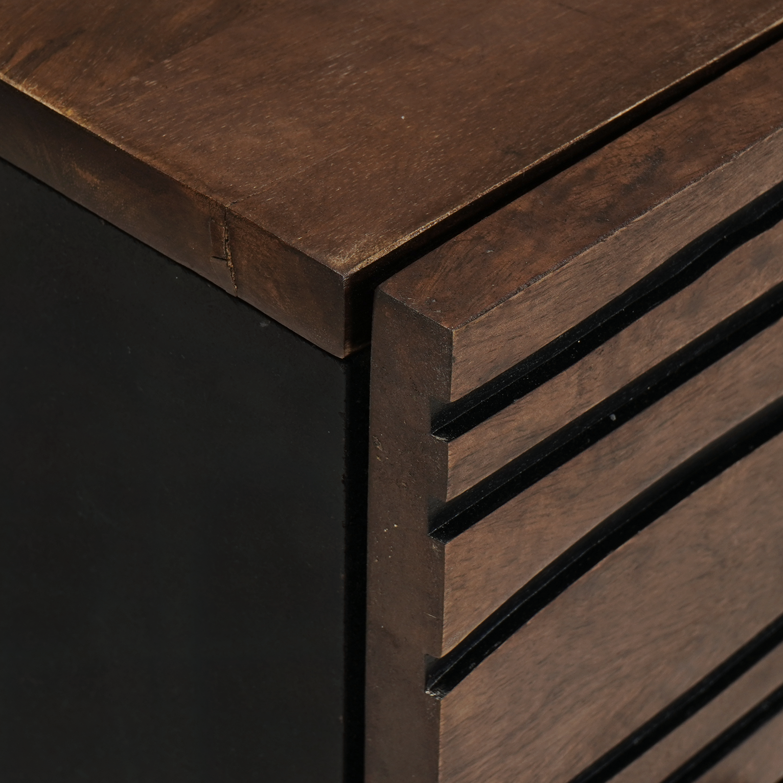 Bedside Cabinet 50x33x60 cm Solid Wood Walnut - Image 6