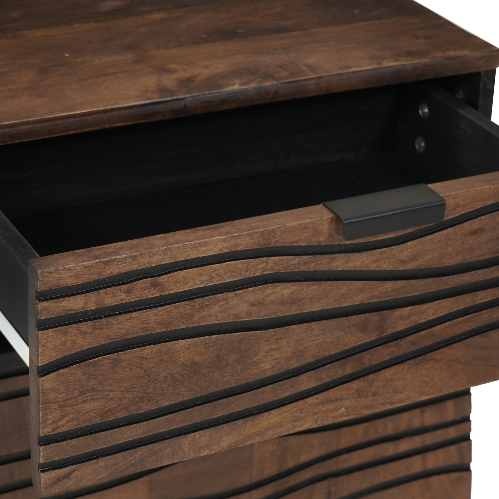 Bedside Cabinet 50x33x60 cm Solid Wood Walnut - Image 8
