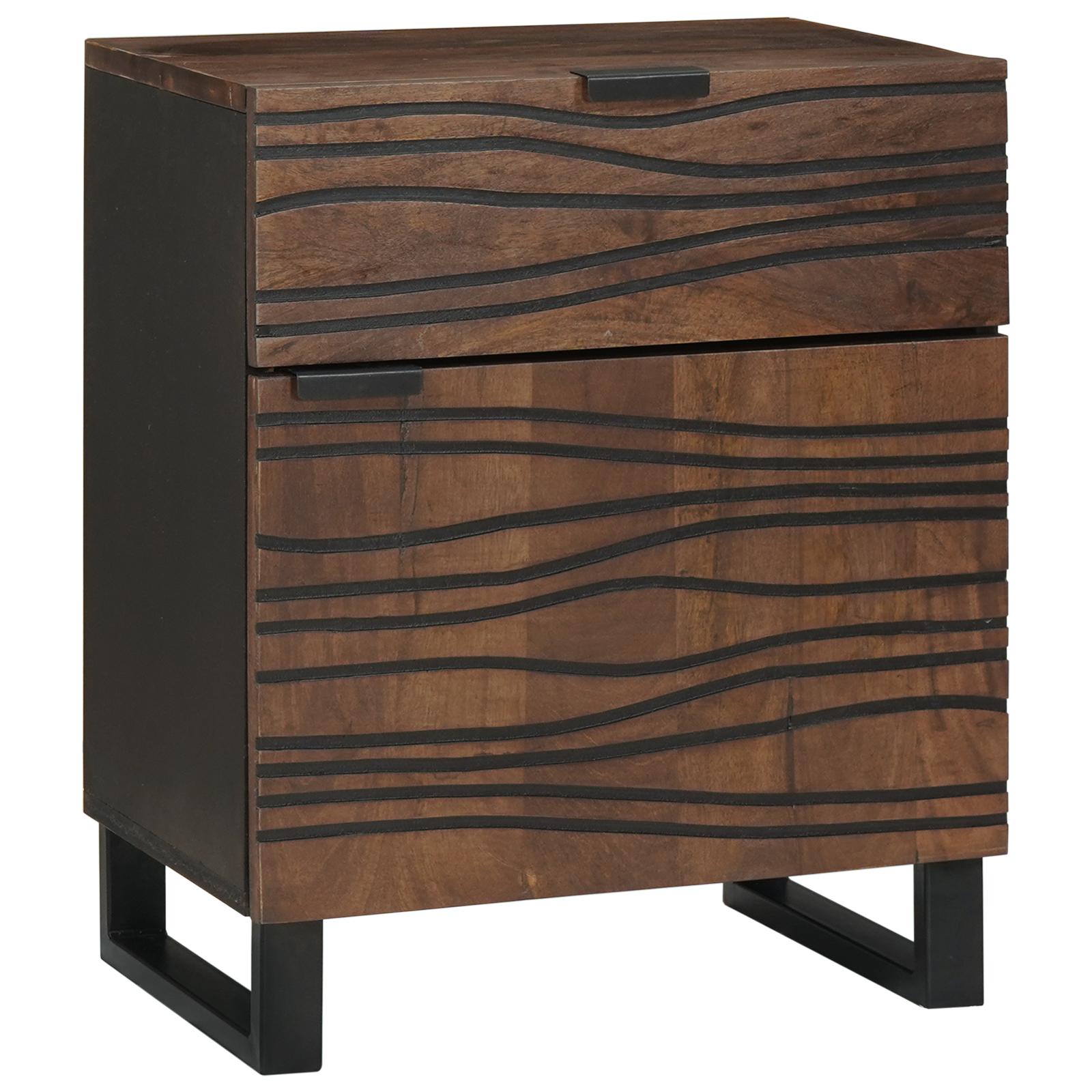 Bedside Cabinet 50x33x60 cm Solid Wood Walnut