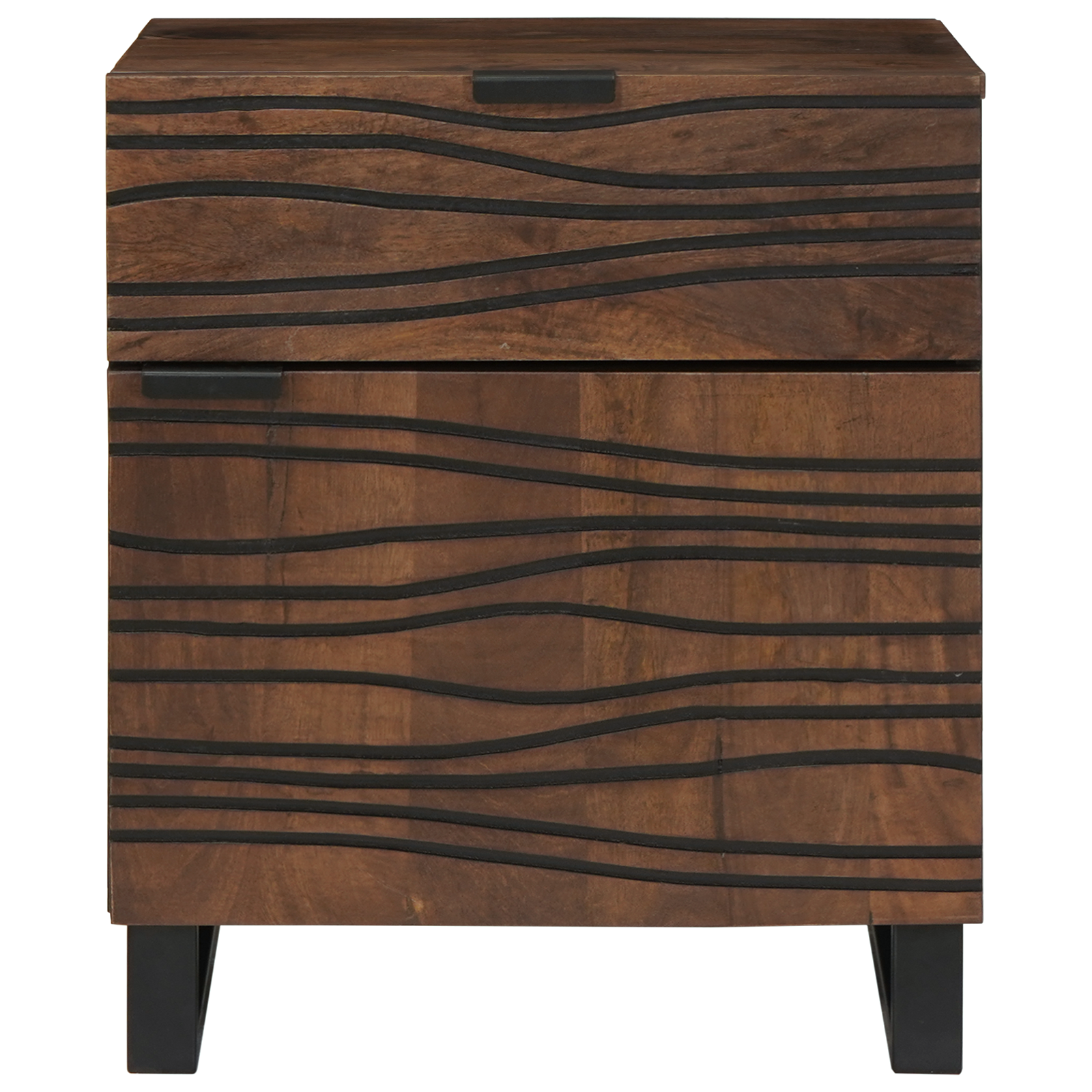 Bedside Cabinet 50x33x60 cm Solid Wood Walnut - Image 3