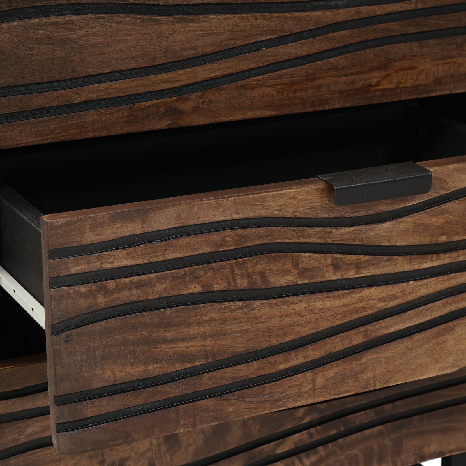 Bedside Cabinet 50x33x60 cm Solid Wood Mango & Engineered Wood - Image 7