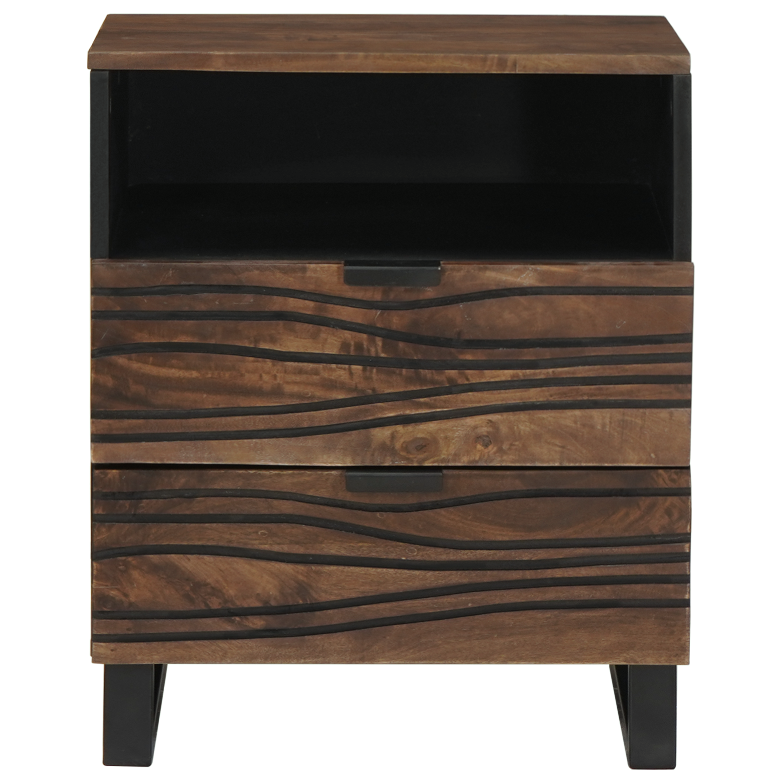 Bedside Cabinet 50x33x60 cm Solid Wood Mango & Engineered Wood - Image 3