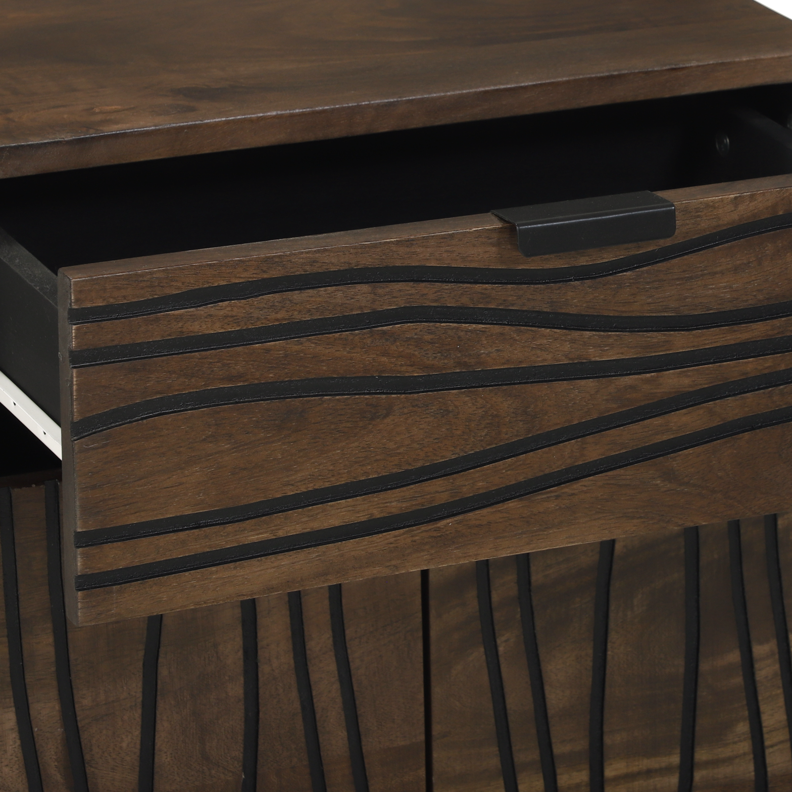 Bedside Cabinet 50x33x60 cm Solid Wood Mango & Engineered Wood - Image 6