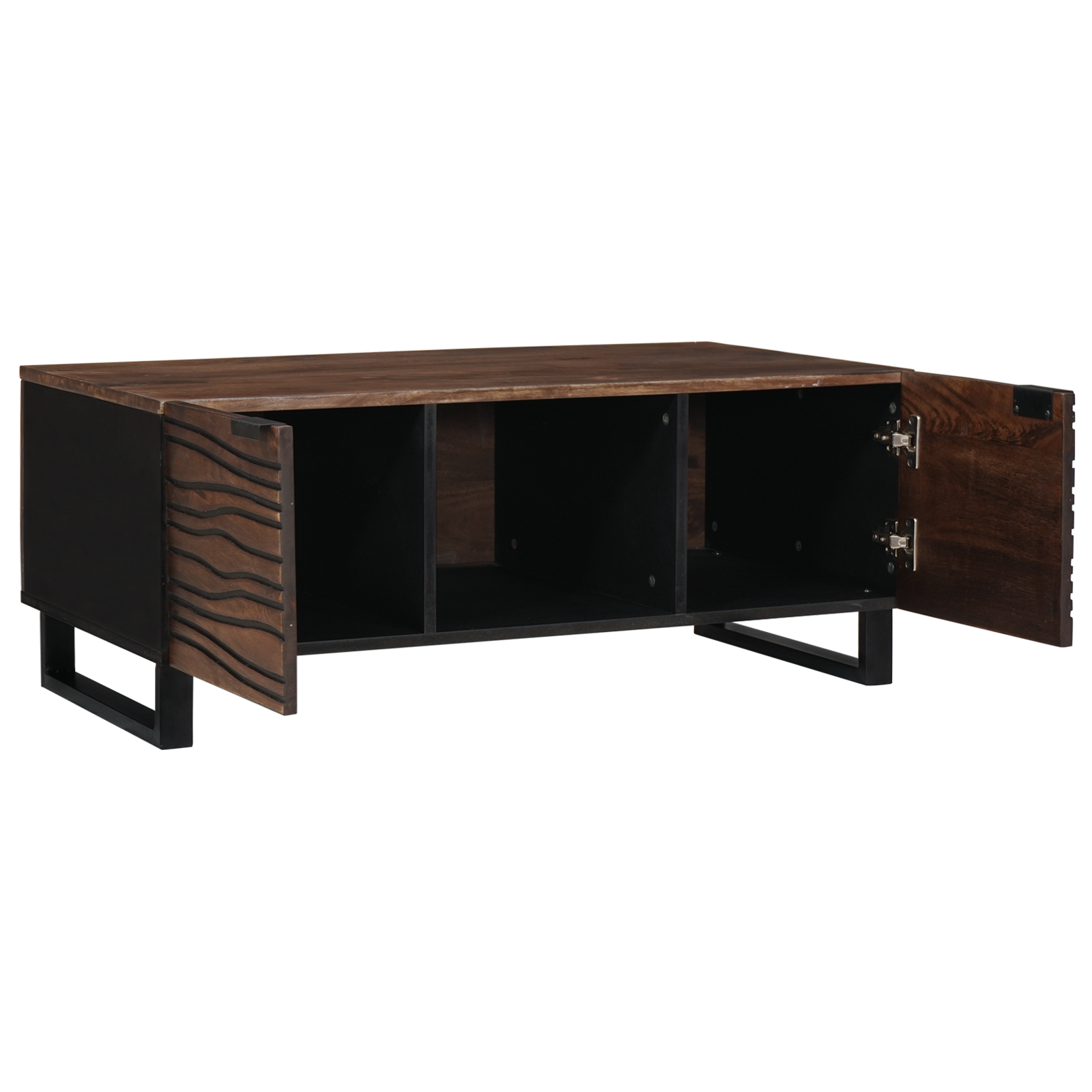 Coffee Table 100x54x40 cm Solid Wood Mengou0026Engineered Wood - Image 2