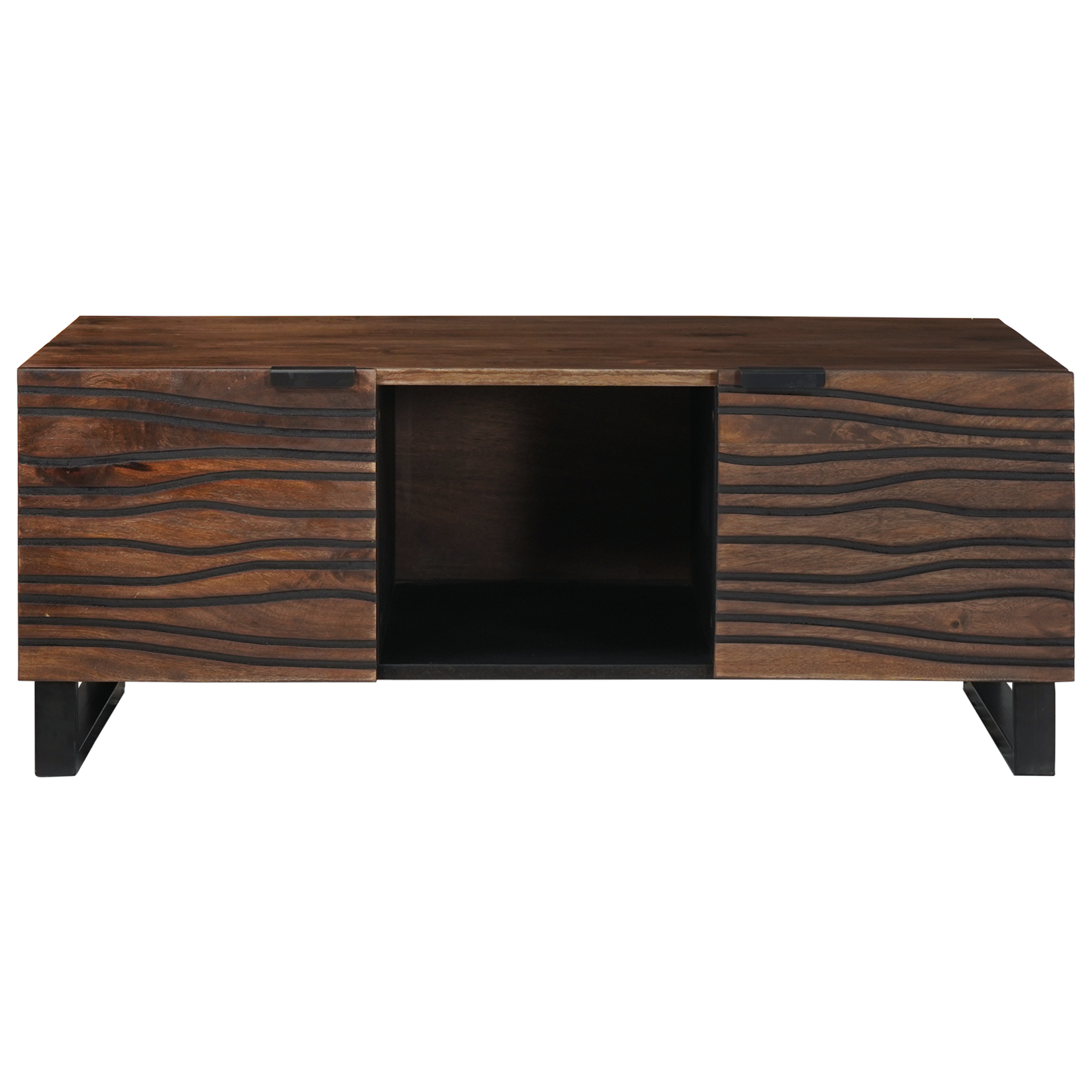 Coffee Table 100x54x40 cm Solid Wood Mengou0026Engineered Wood - Image 3