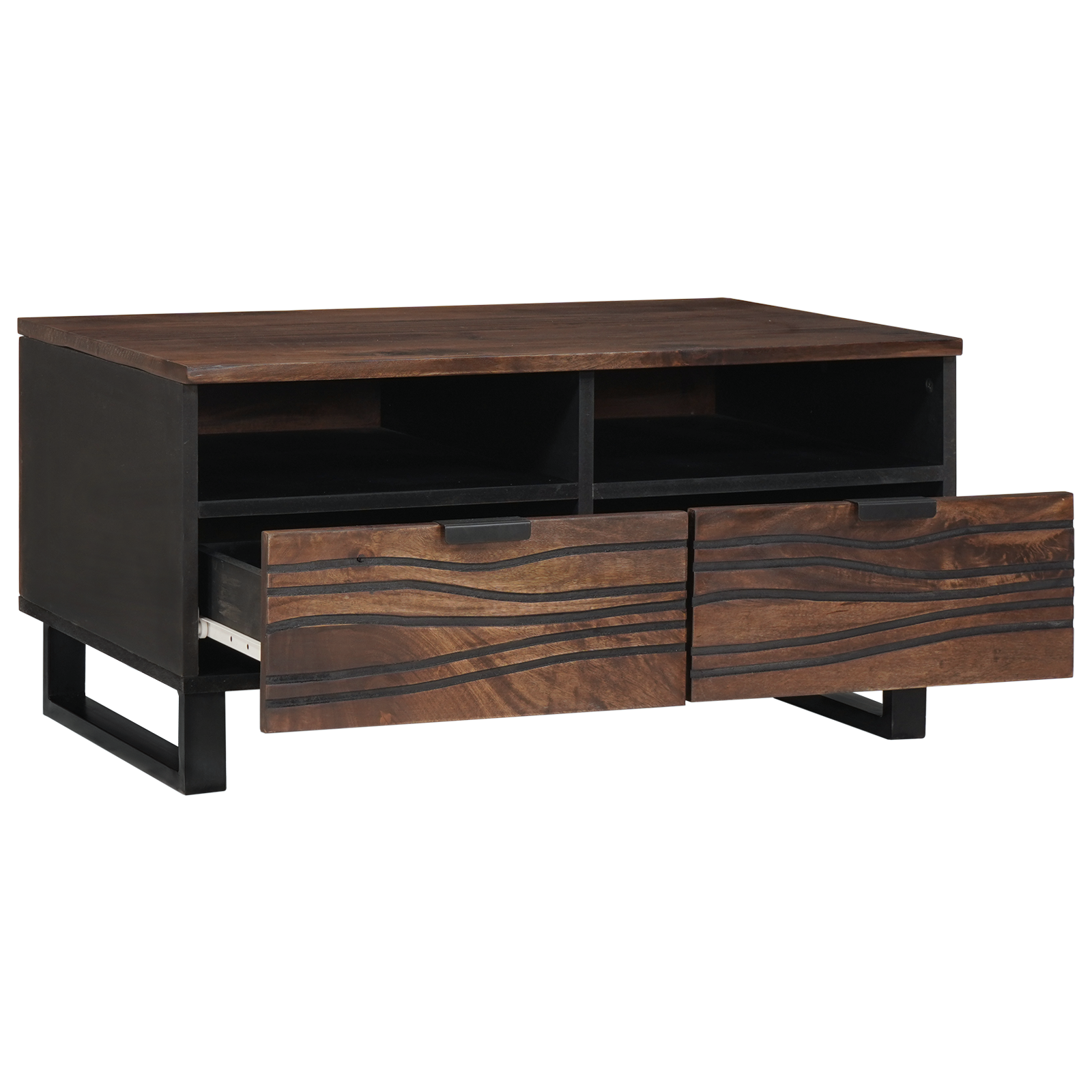 Coffee Table 80x54x40 cm Solid Mango Wood - Image 2
