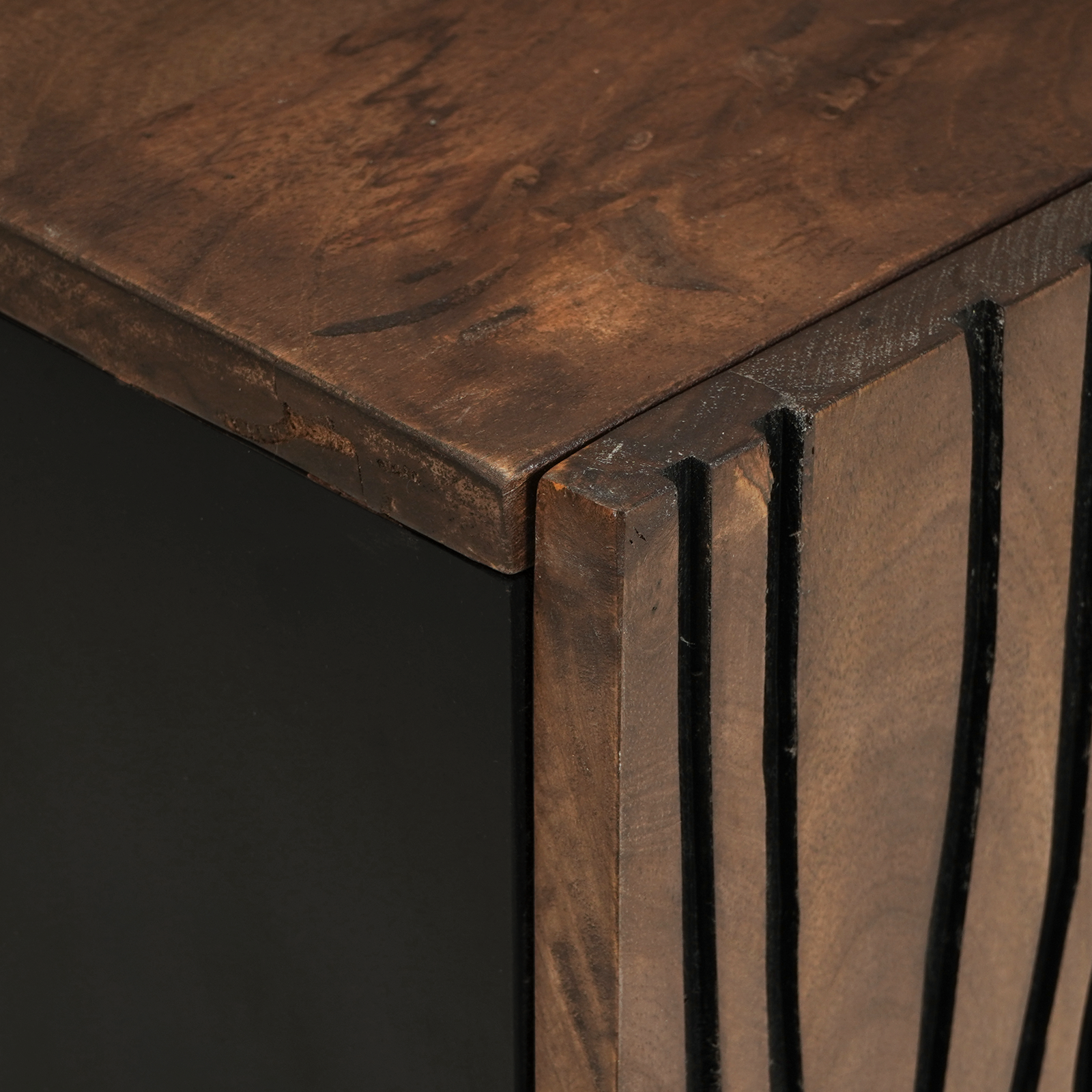 TV Cabinet 105x33.5x46 cm Solid Mango Wood - Image 7