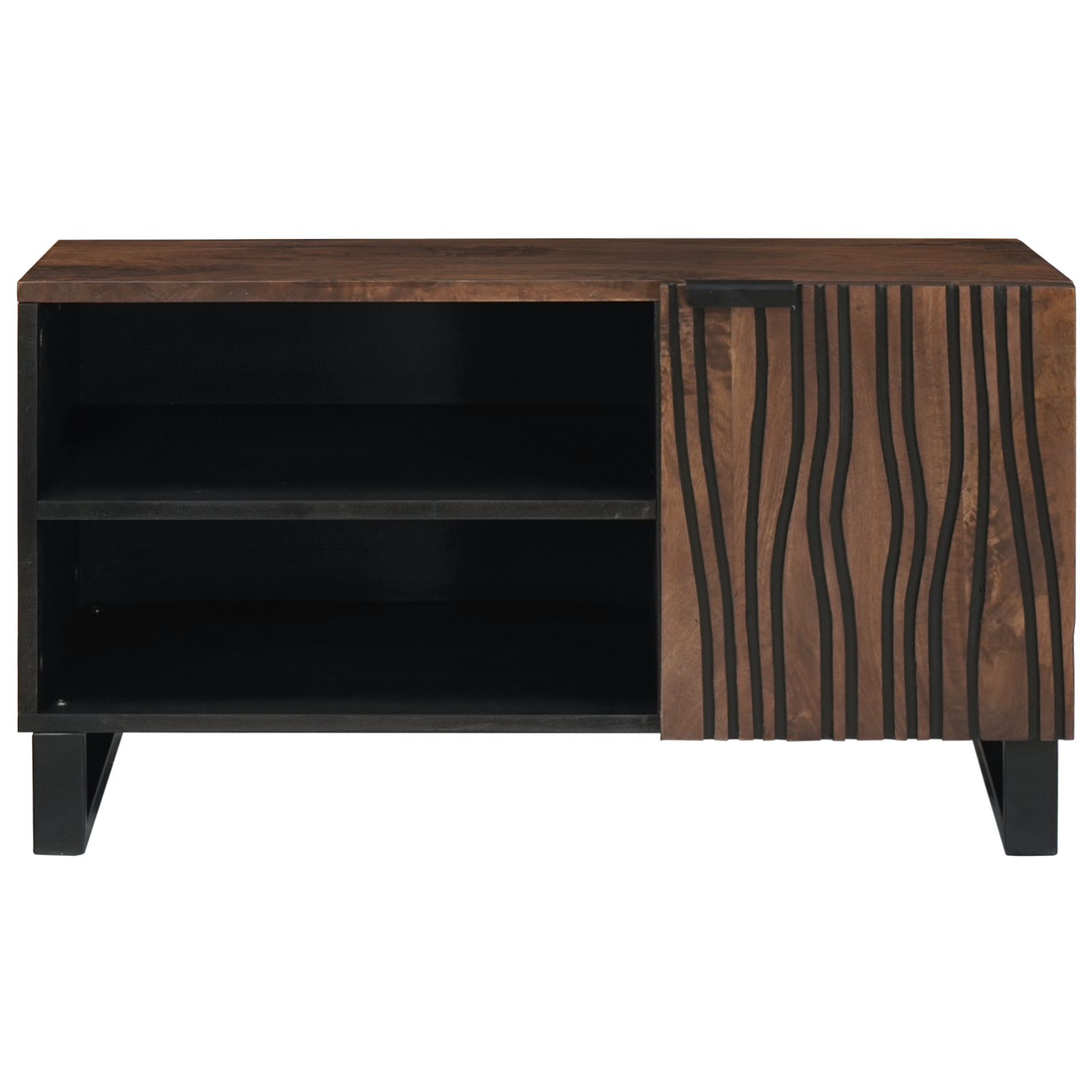 TV Cabinet 80x31.5x46 cm Solid Wood Mangou&Engineered Wood - Image 3