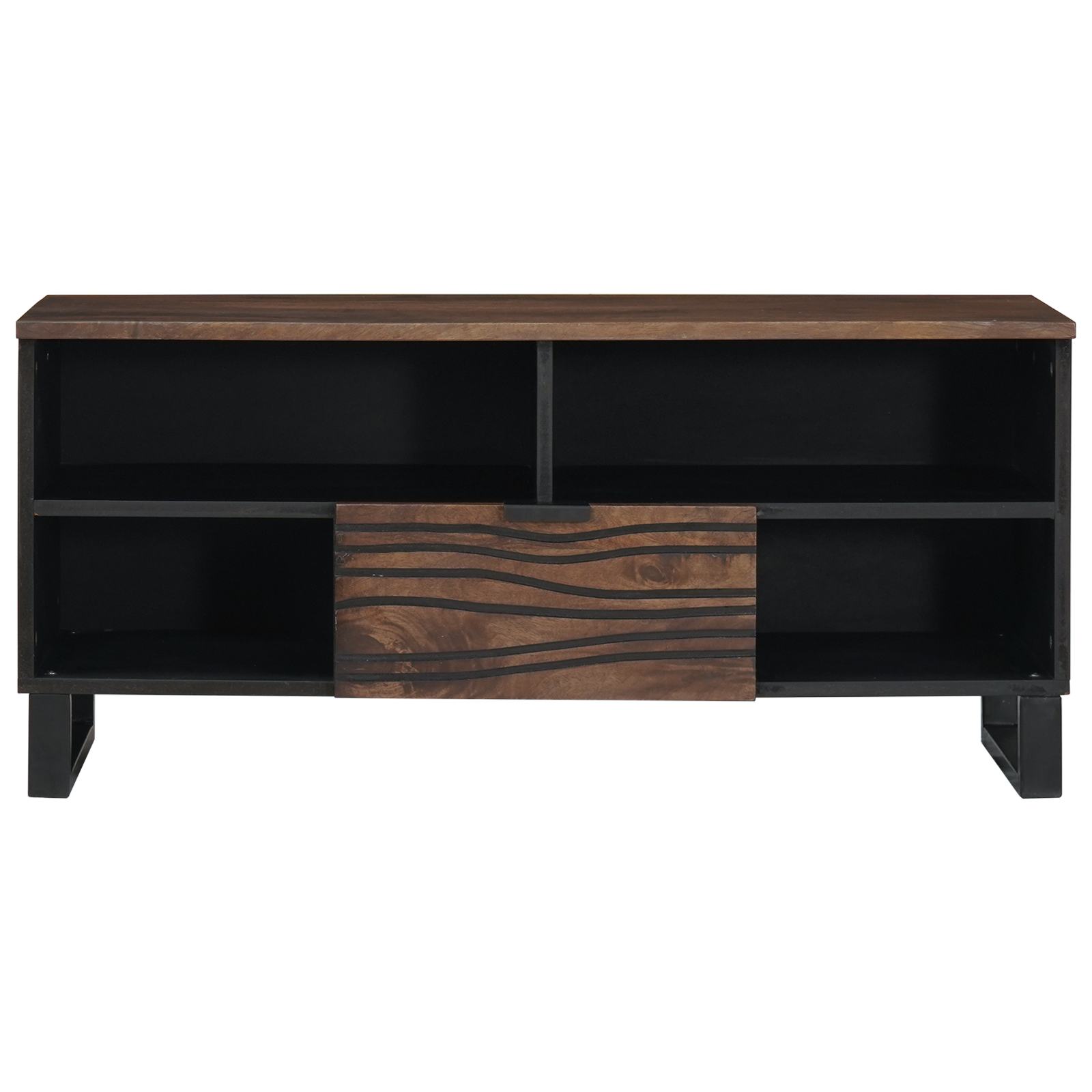 TV Cabinet 100x33.5x46 cm Solid Wood Mango - Image 3