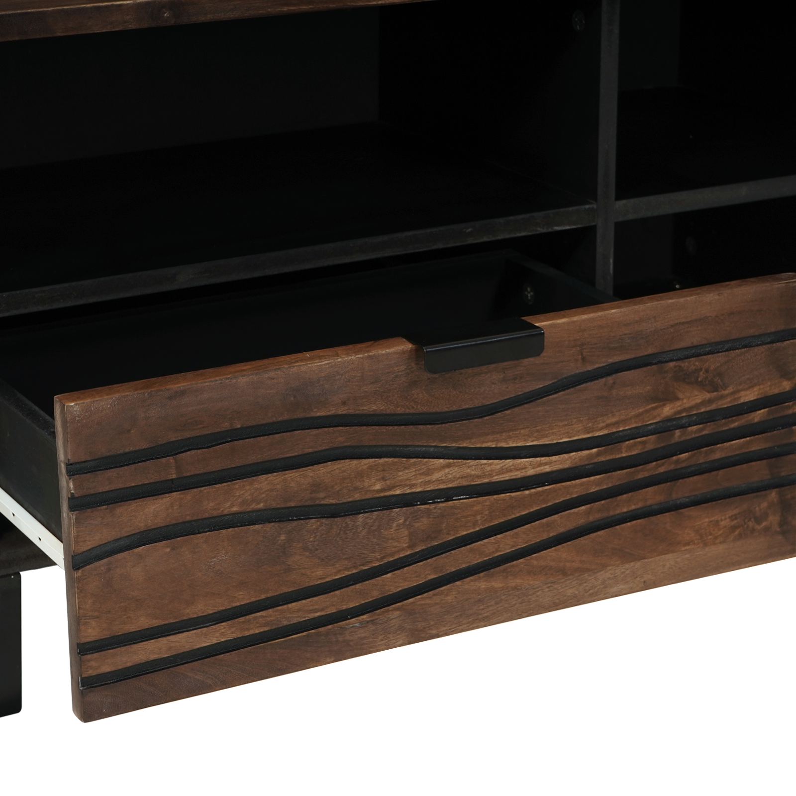 TV Cabinet 80x33.5x46 cm Solid Wood Mangou & Engineered Wood - Image 7