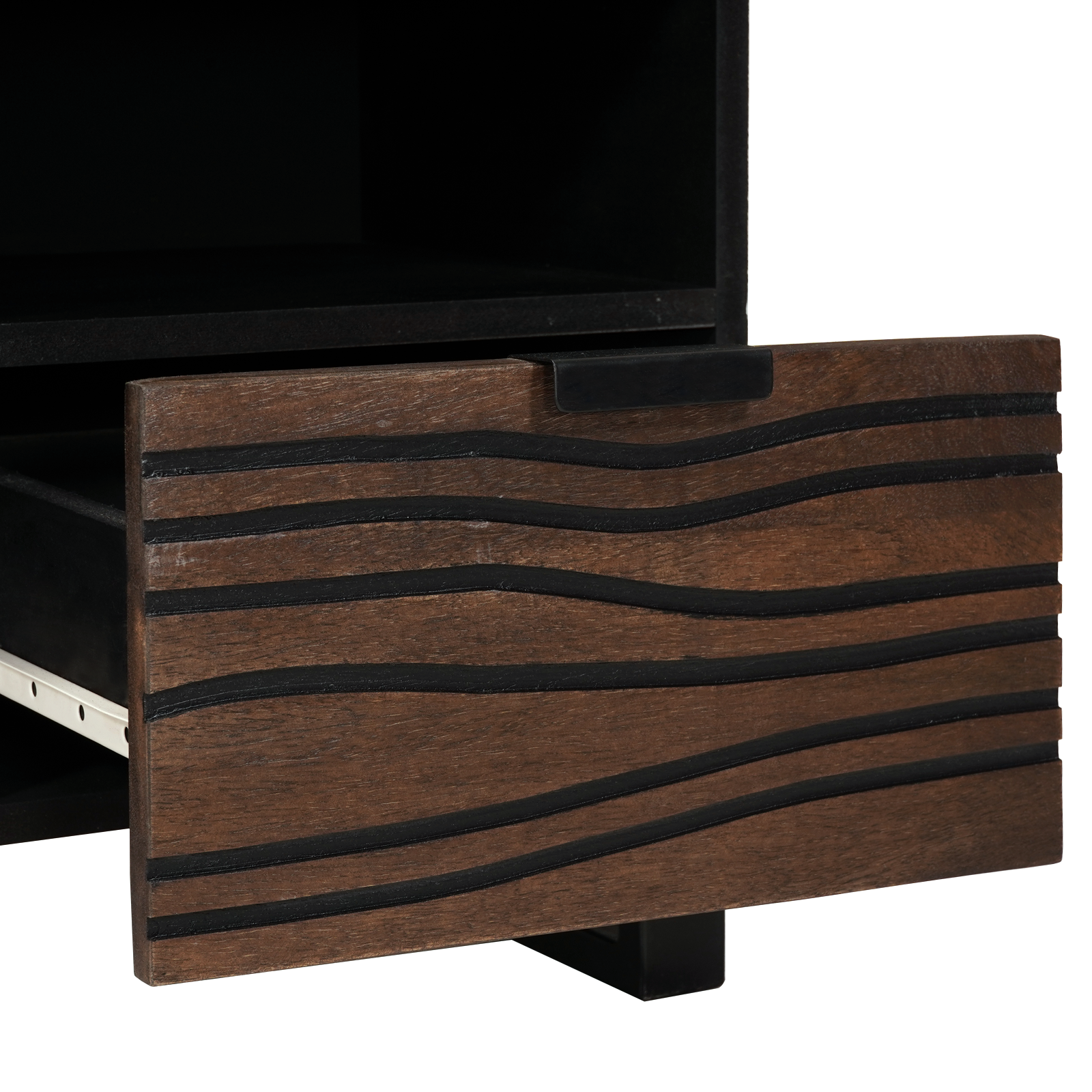 TV Cabinet 100x33.5x46 cm Solid Wood Mangou&Engineered Wood - Image 7