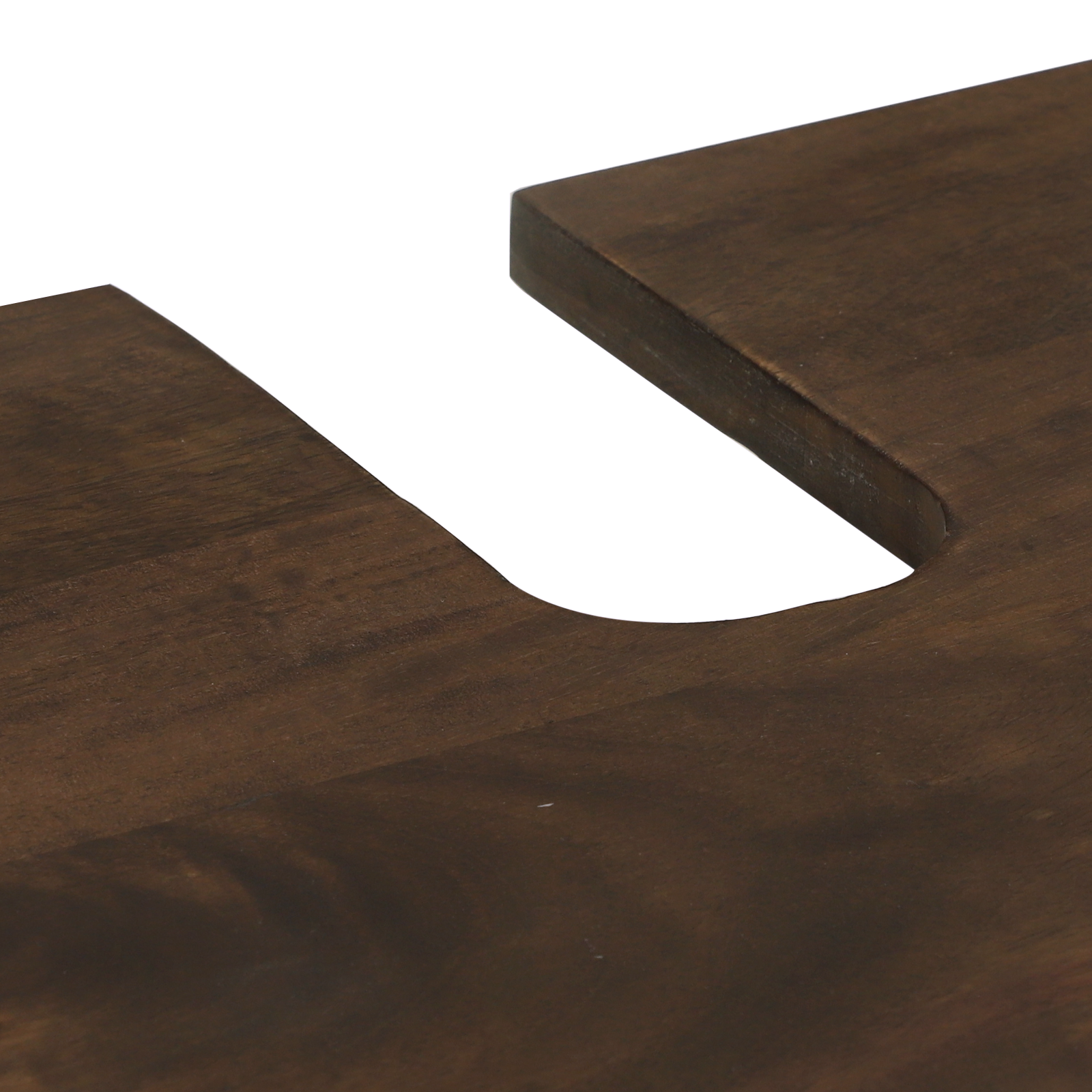 Sink Cabinet Walnut Solid Wood, Metal Medium Sleek Sink Cabinet - Image 6