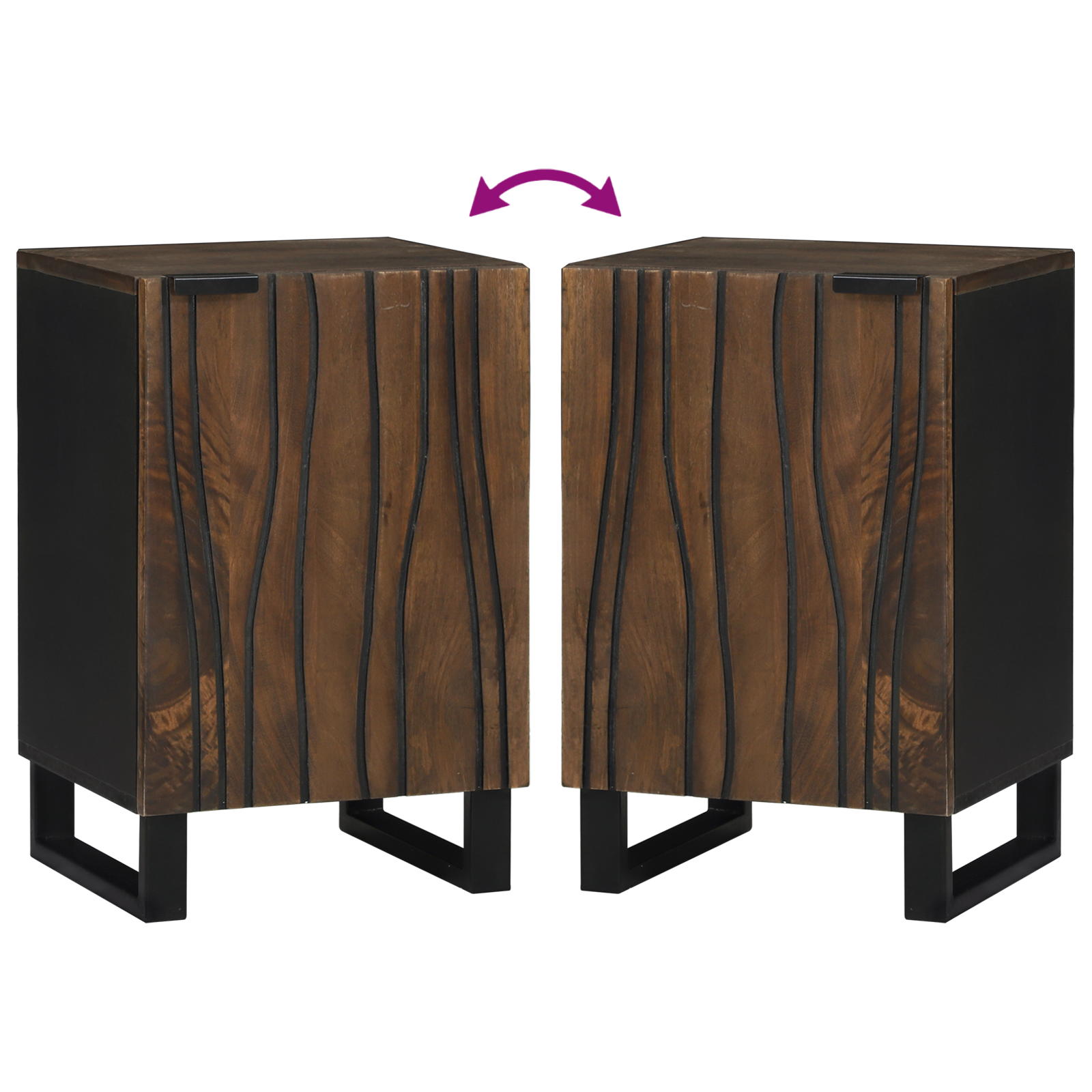 Bathroom Cabinet 38x33.5x58 cm Solid Wood Mango - Image 9