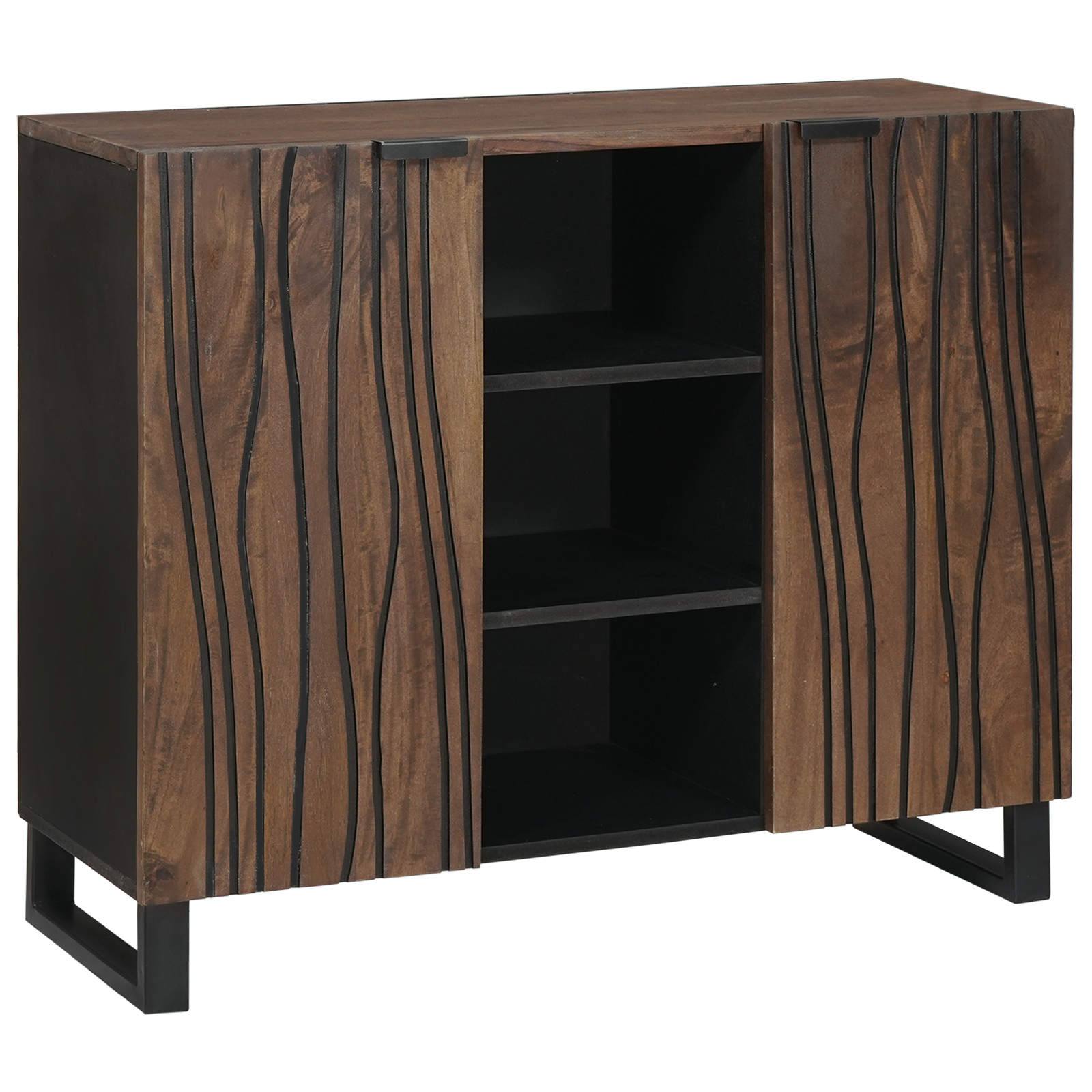 Dressoir 90×33,5×75 cm Massief Mangohout