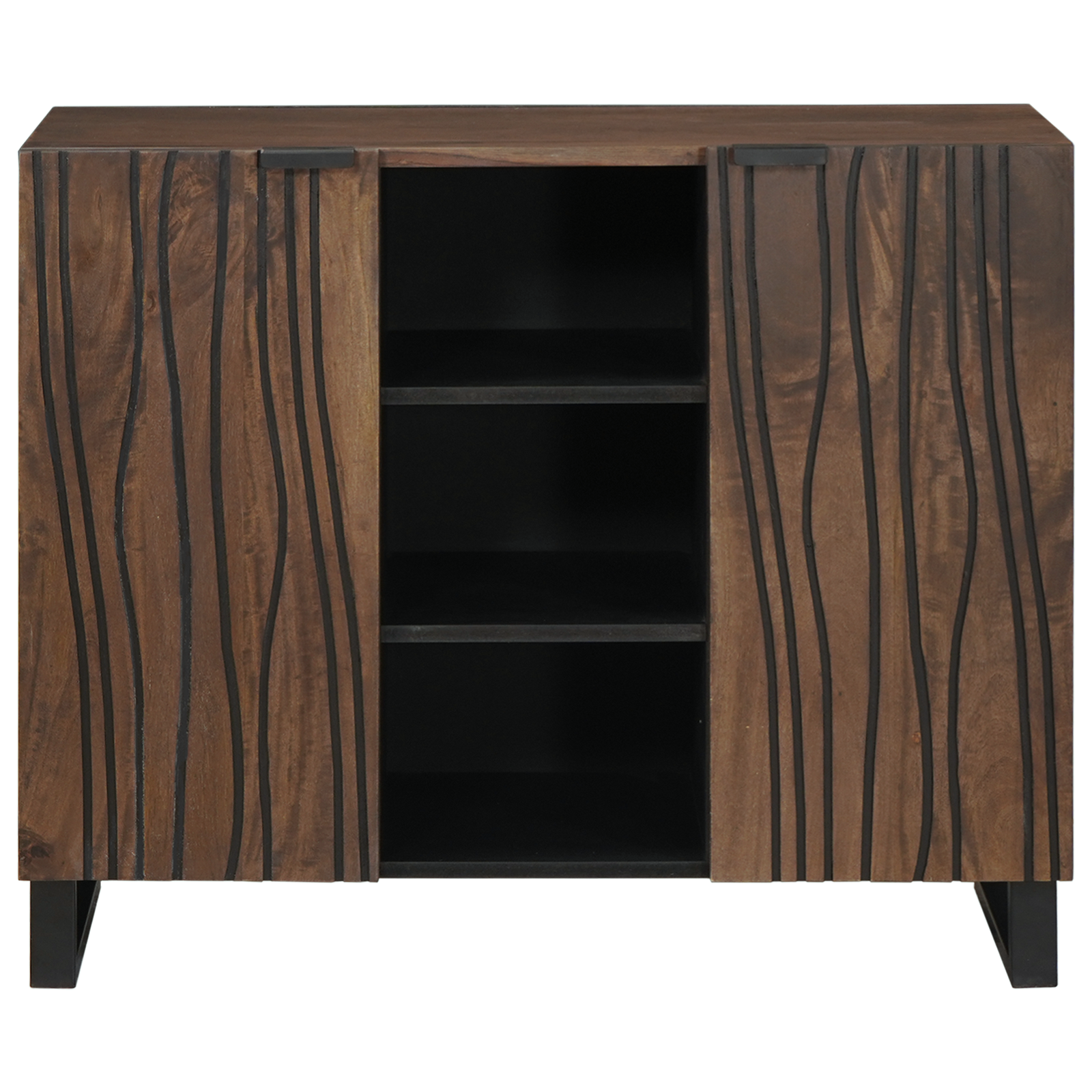 Sideboard 90x33.5x75 cm Solid Wood Mango - Image 3