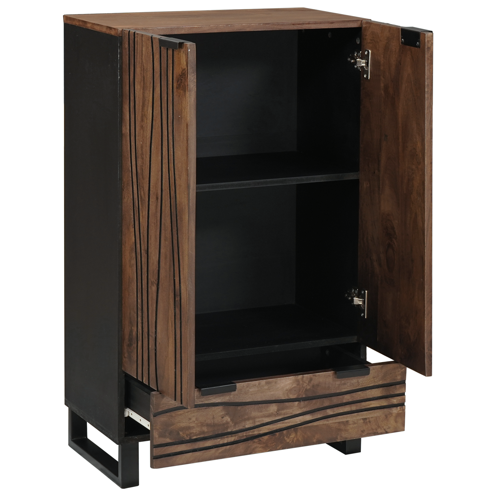 Highboard 60x33.5x100 cm Solid Wood Mango - Image 2