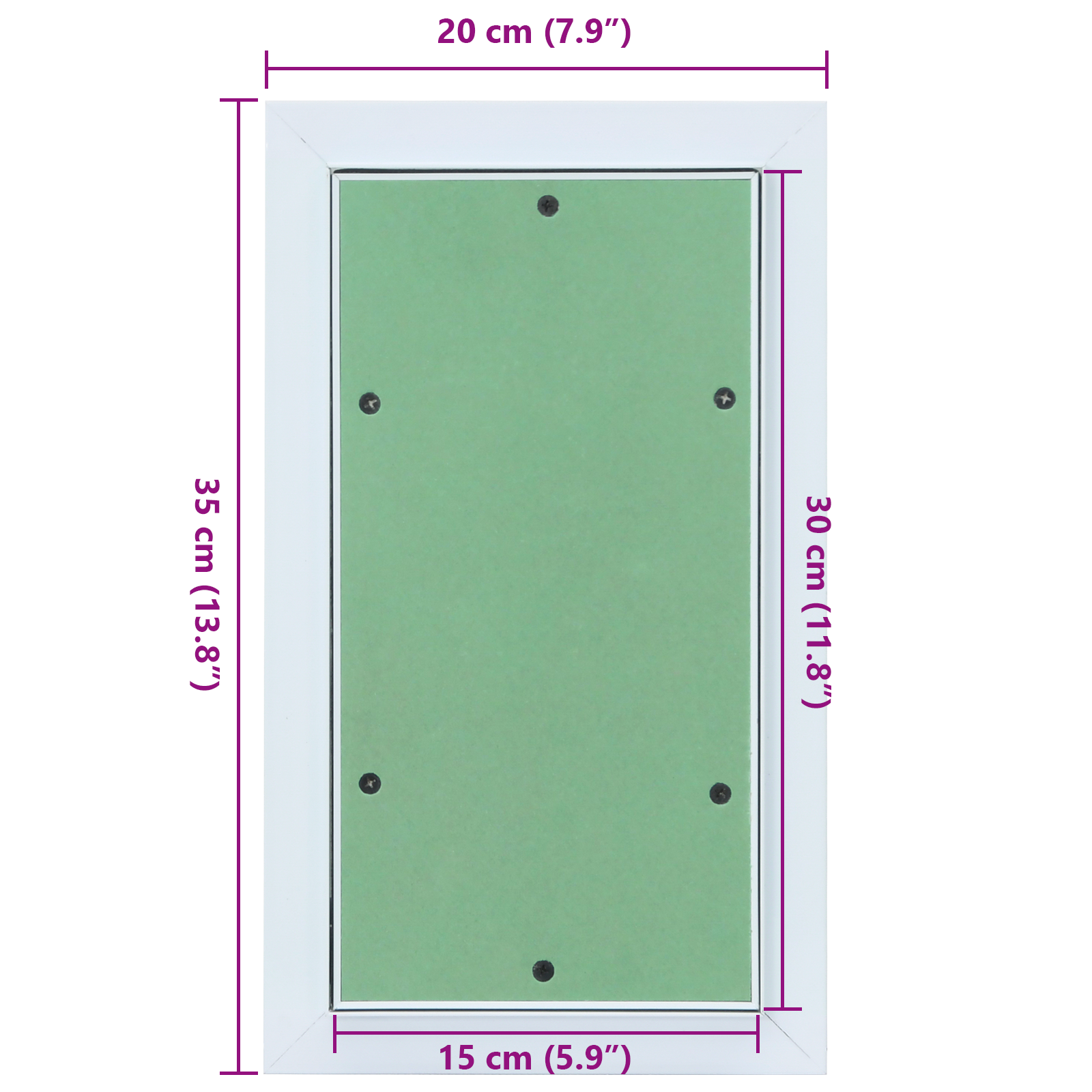 Access Panel with Aluminum Frame and Plasterboard 150x300 mm - Image 10