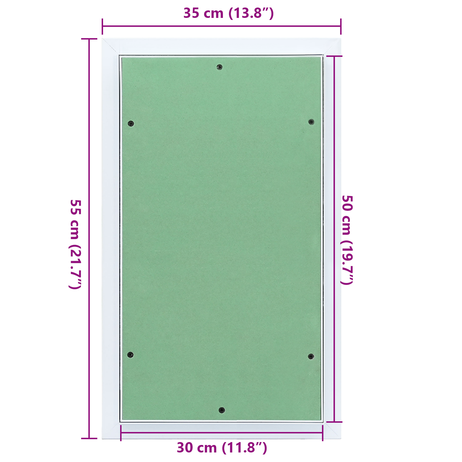 Access Panel with Aluminum Frame and Plasterboard 300x500 mm - Image 10