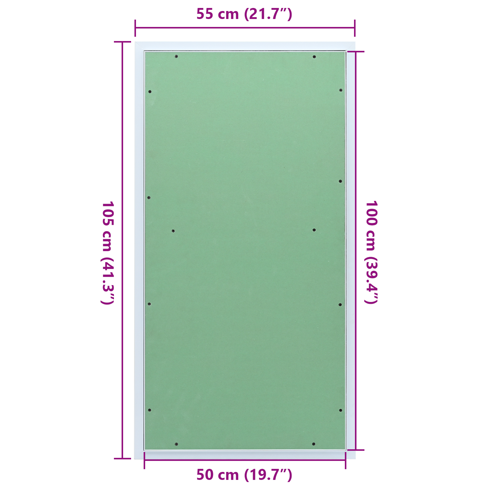 Access Panel with Aluminum Frame and Plasterboard 500x1000 mm - Image 10